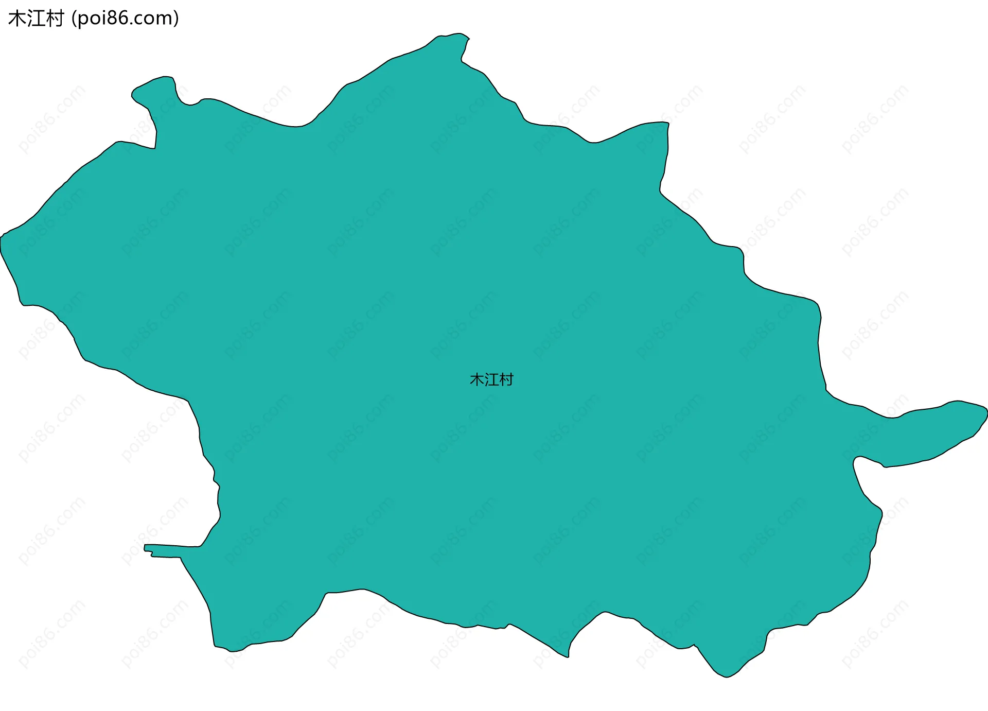 木江村边界地图