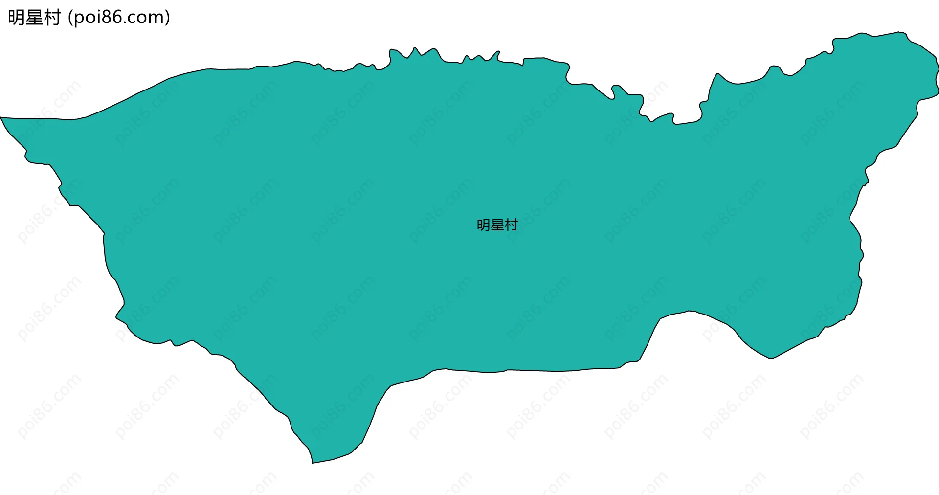 明星村边界地图