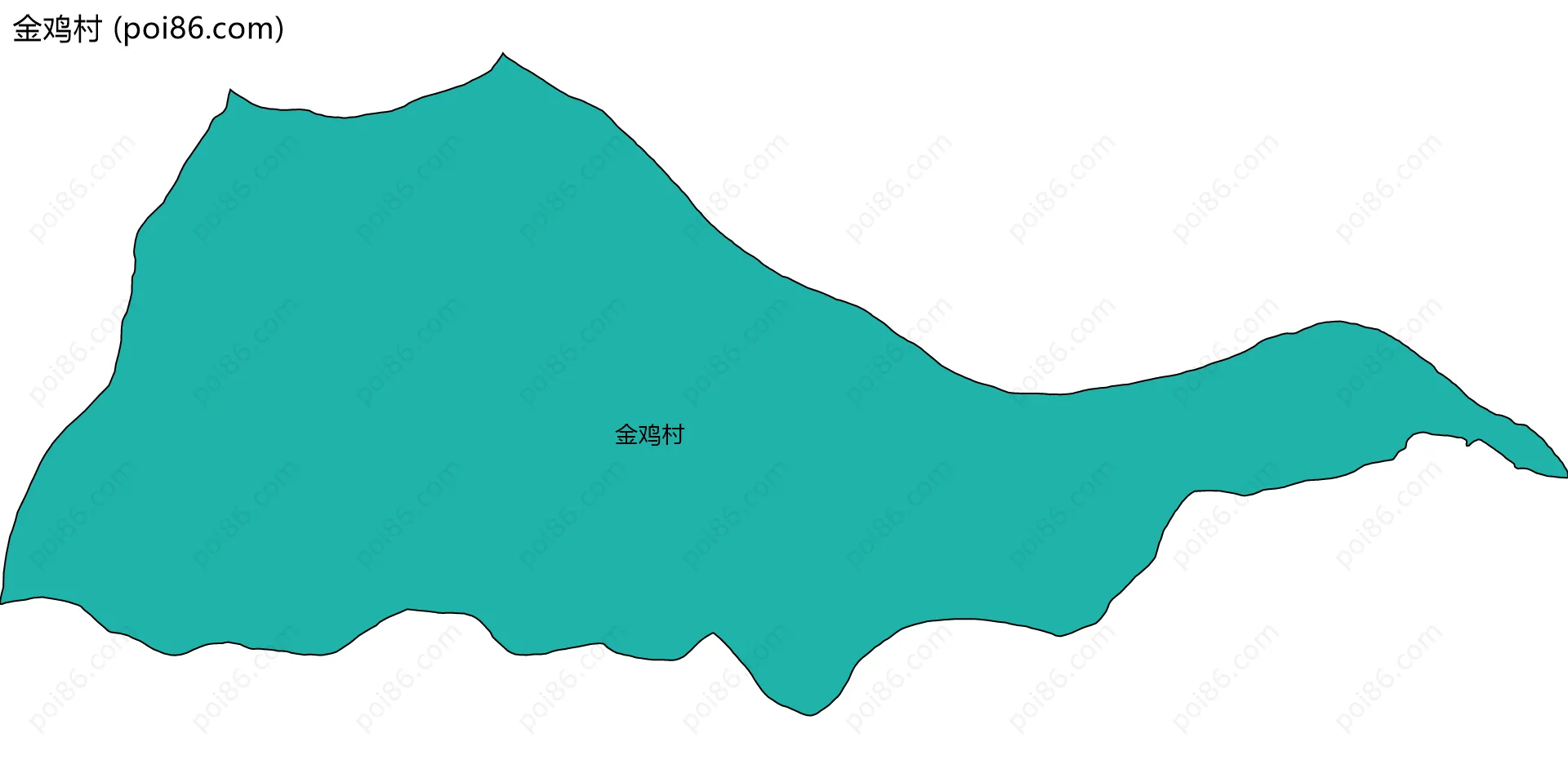 金鸡村边界地图