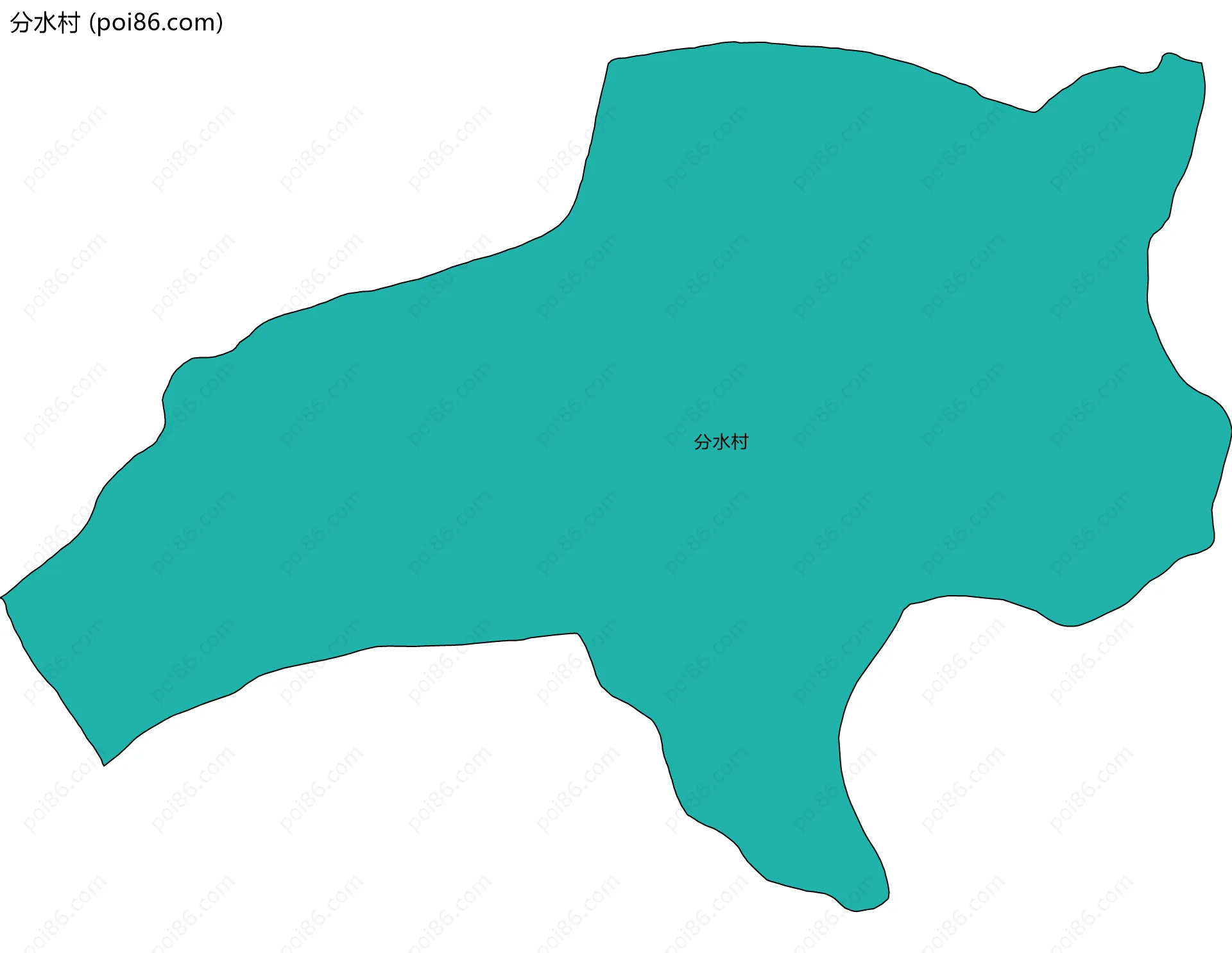 分水村边界地图