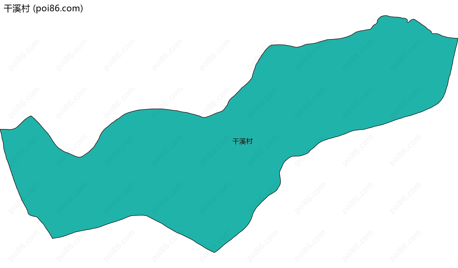 干溪村边界地图