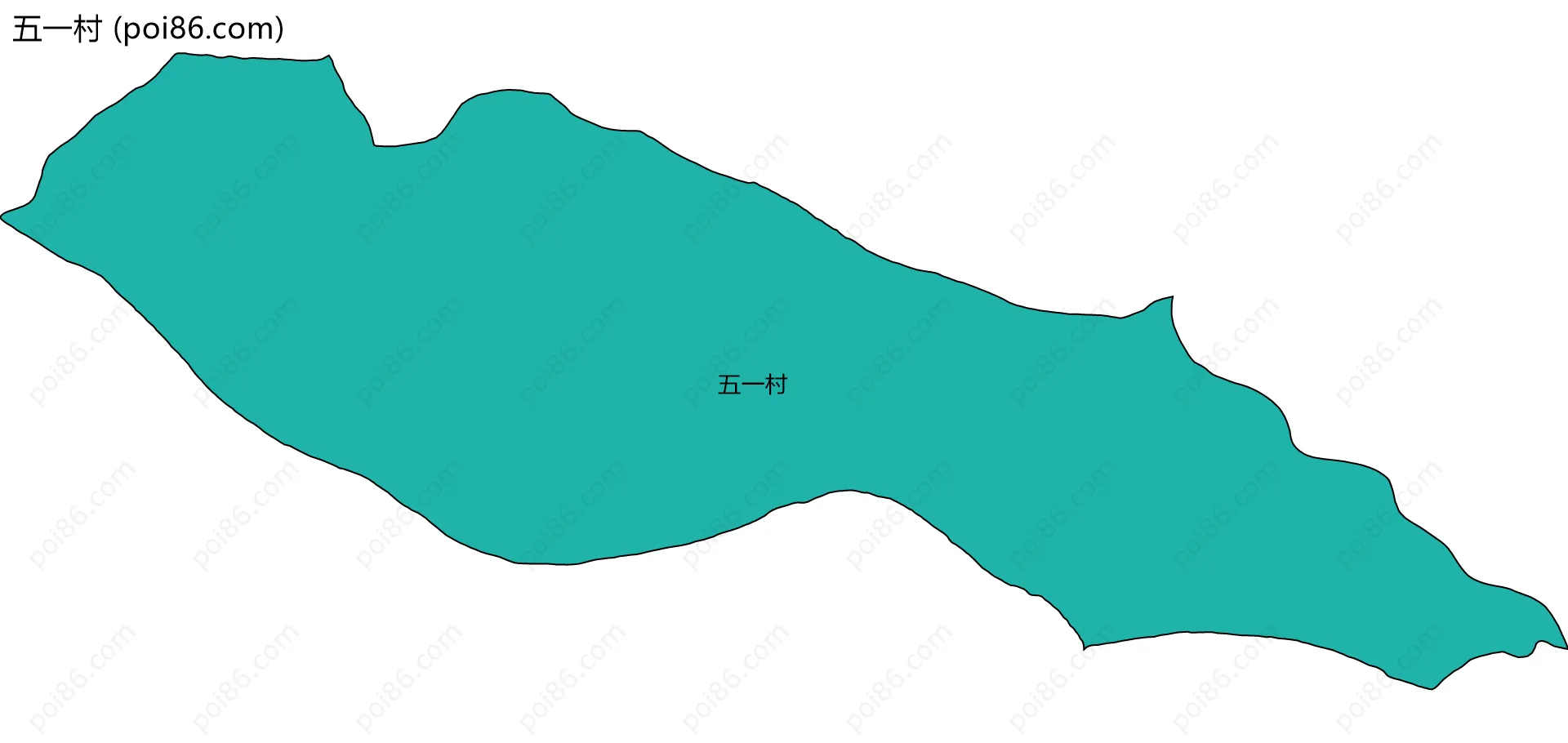 五一村边界地图