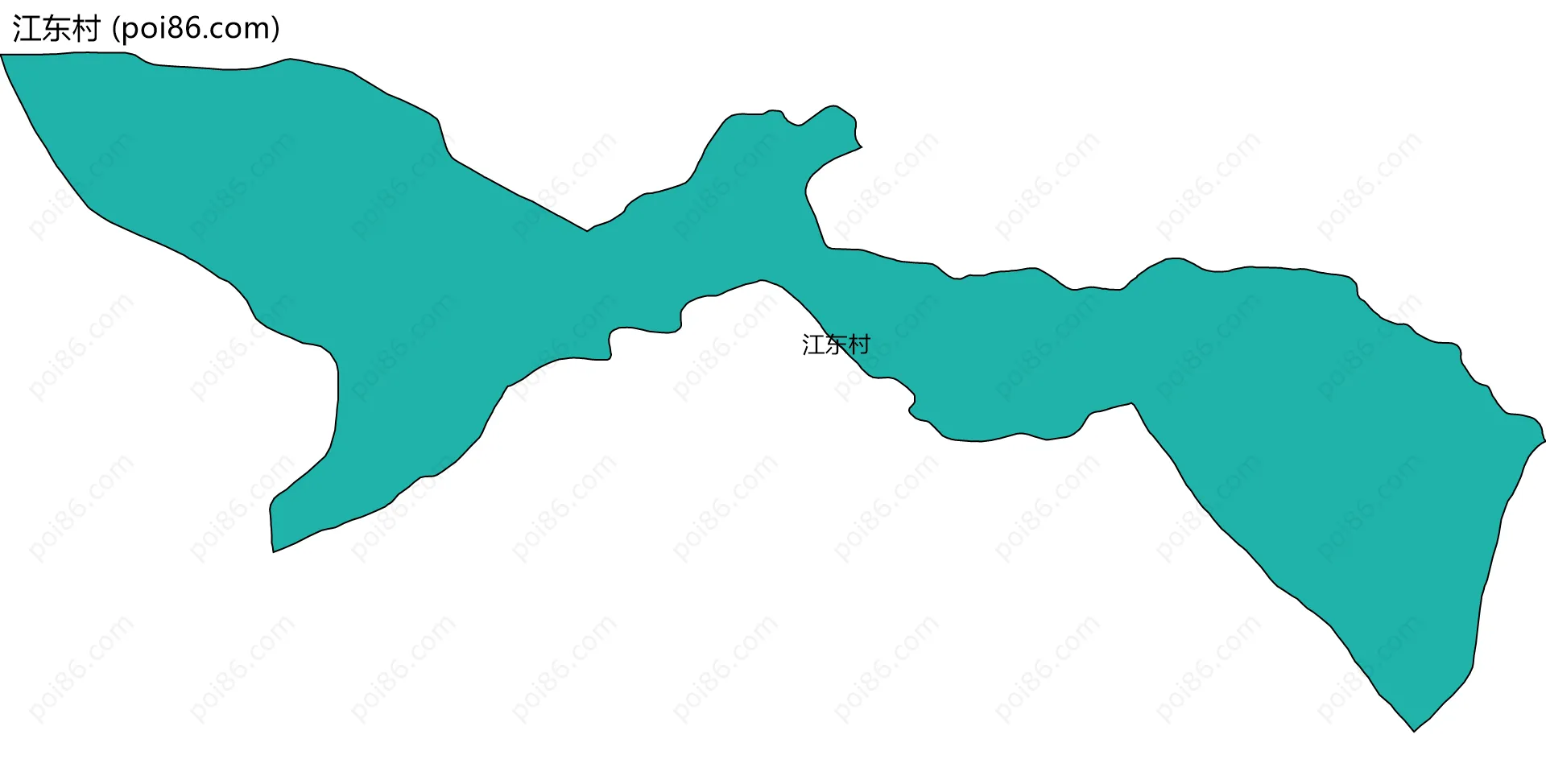 江东村边界地图