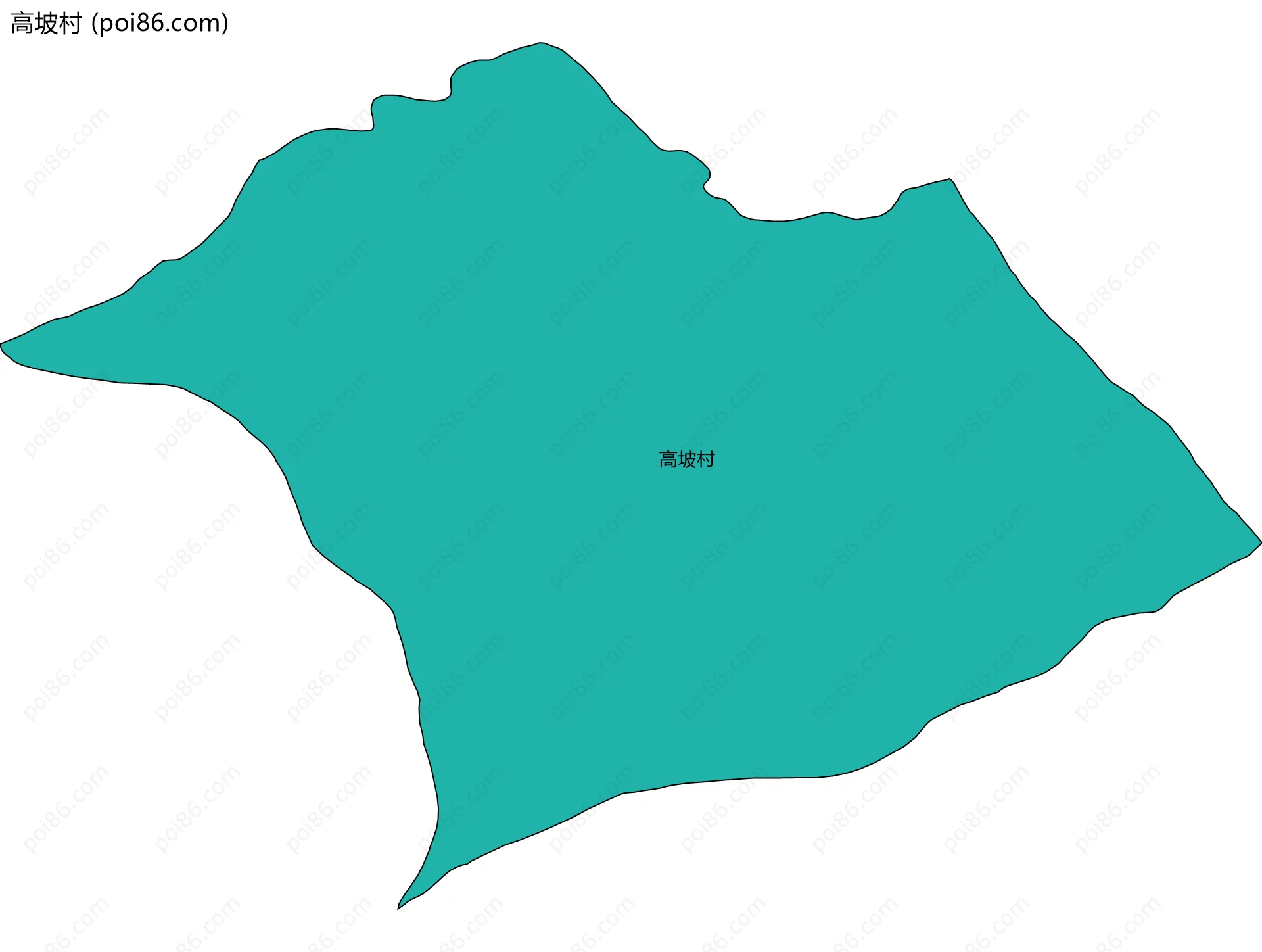 高坡村边界地图
