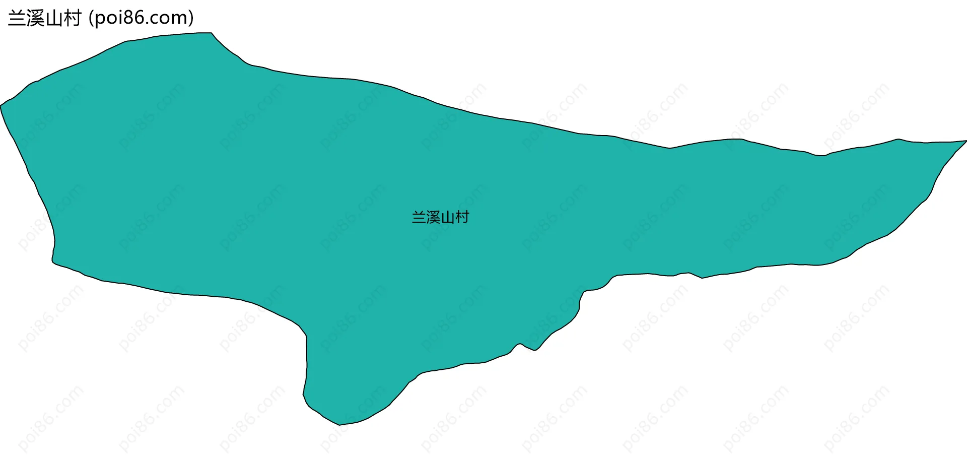 兰溪山村边界地图