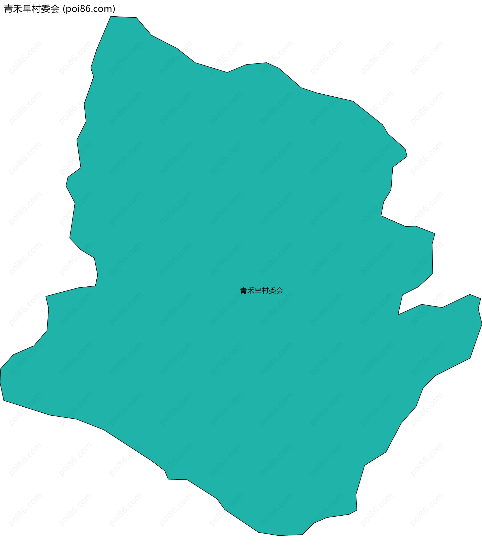 青禾早村委会边界地图