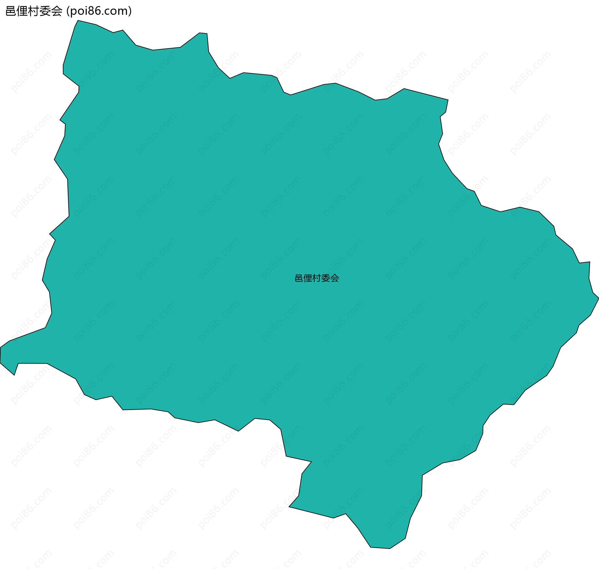 邑俚村委会边界地图