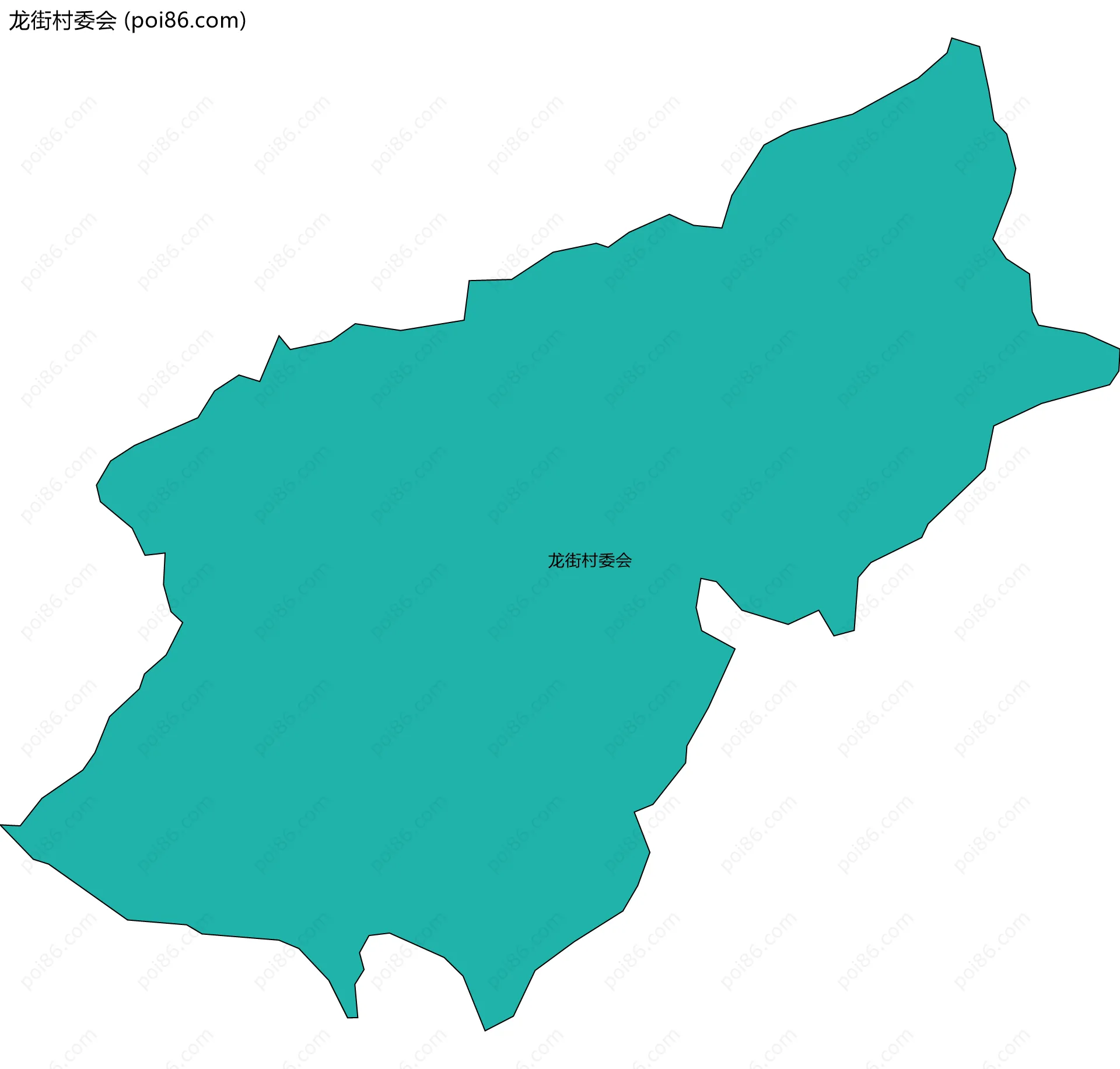 龙街村委会边界地图