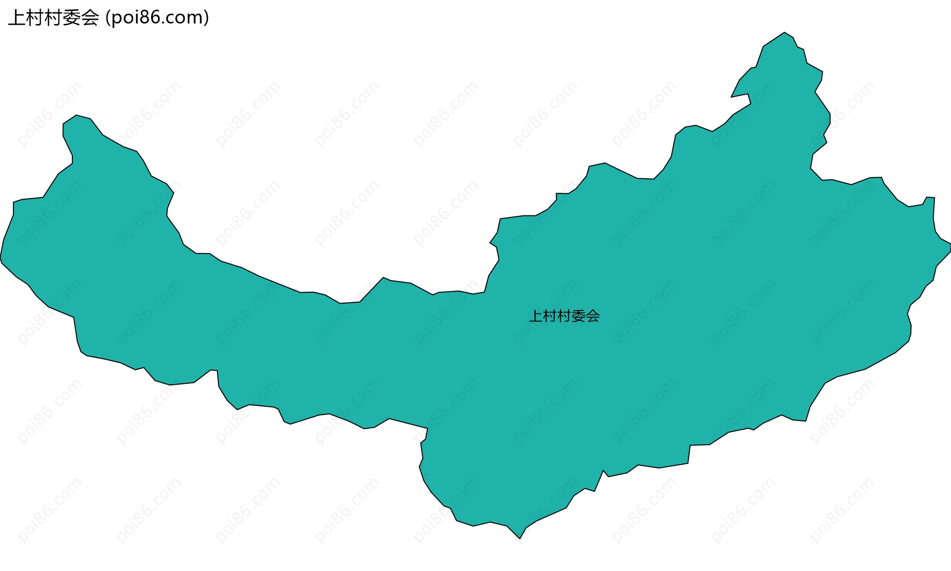 上村村委会边界地图