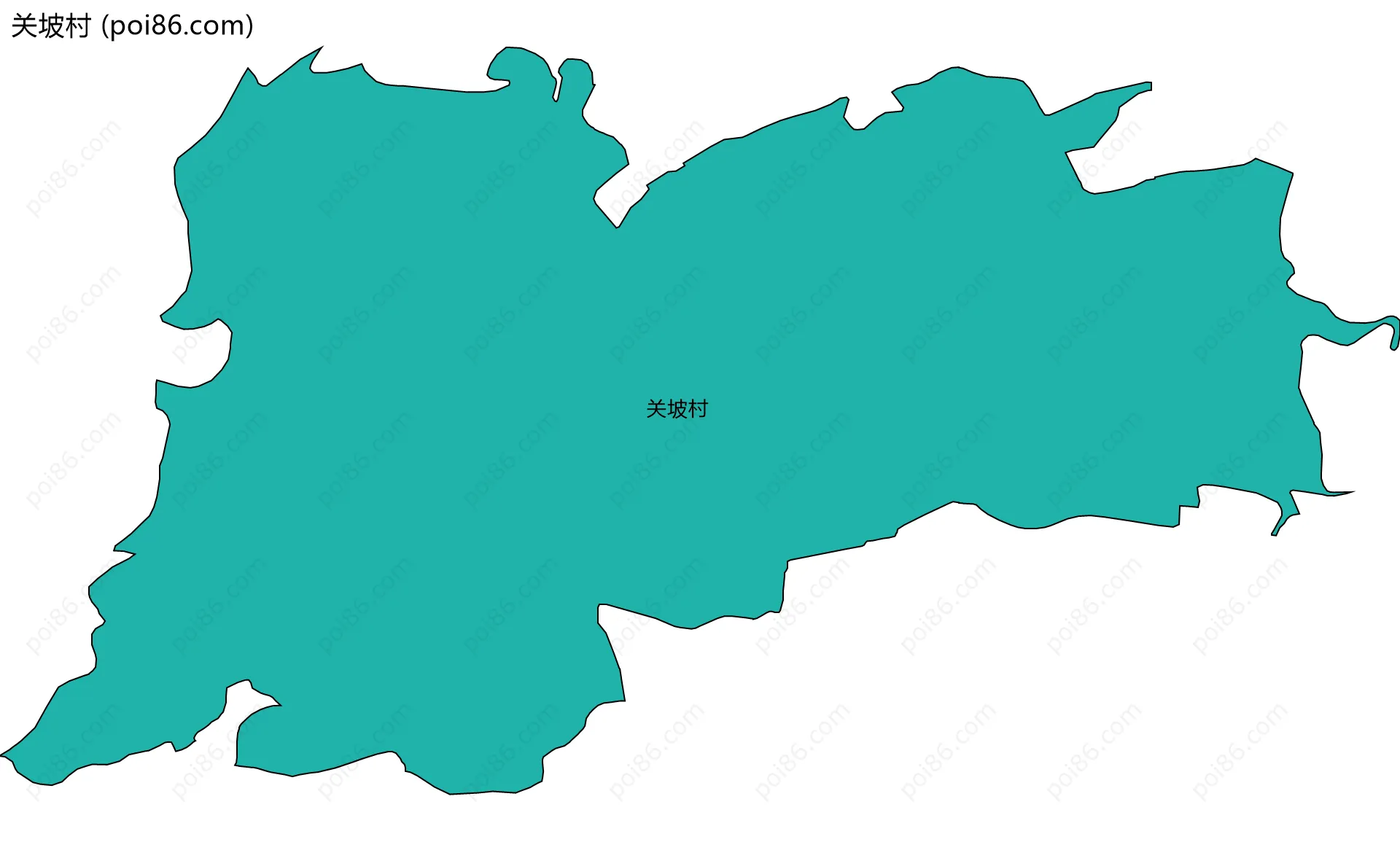 关坡村边界地图