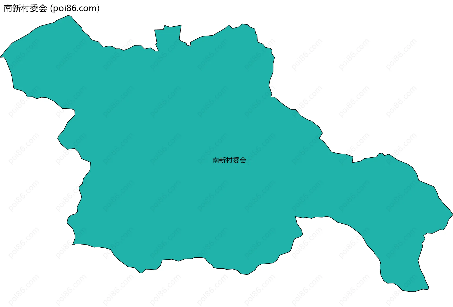 南新村委会边界地图