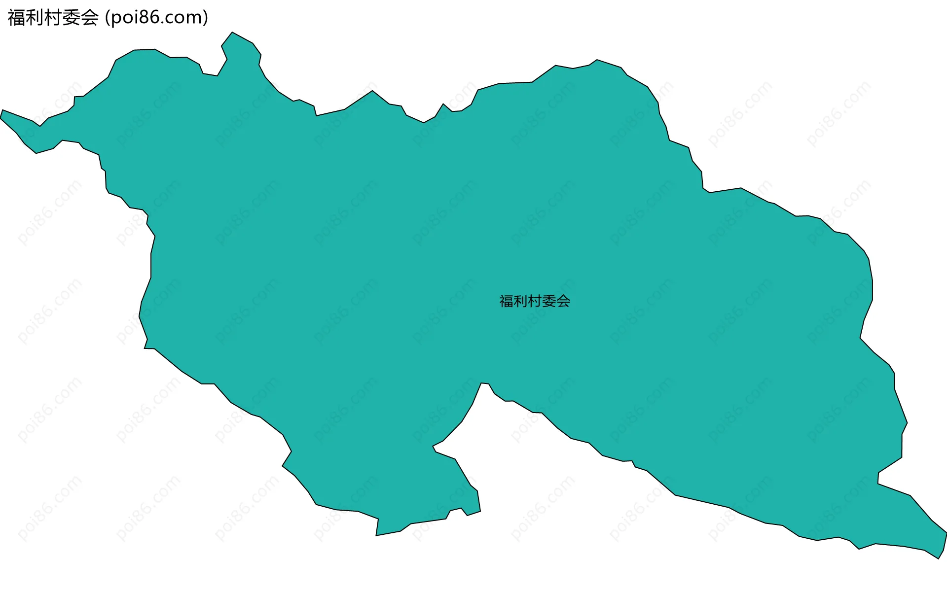 福利村委会边界地图