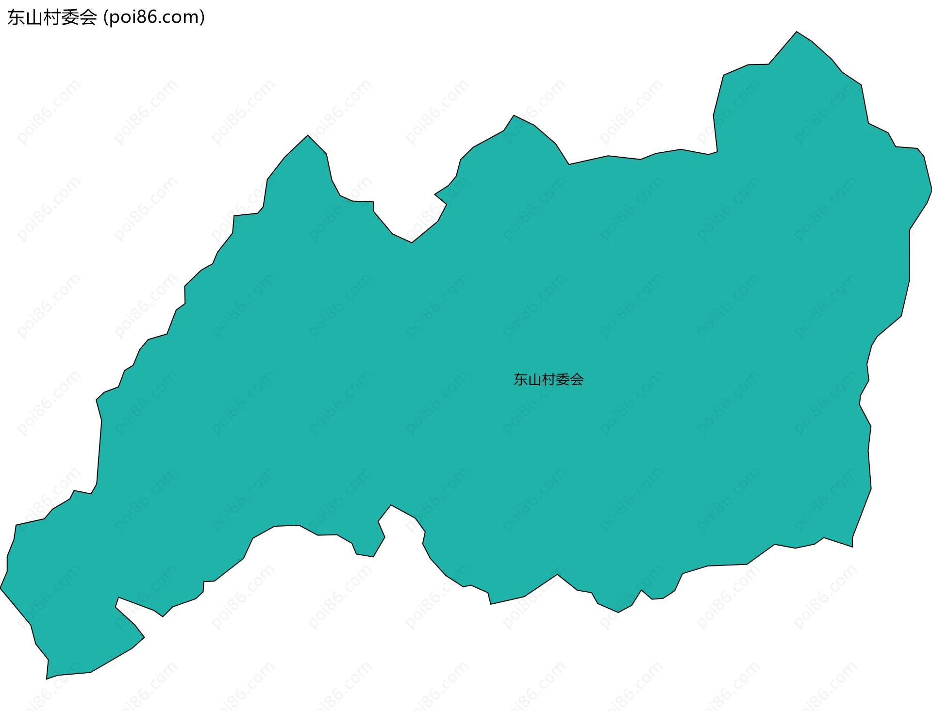 东山村委会边界地图