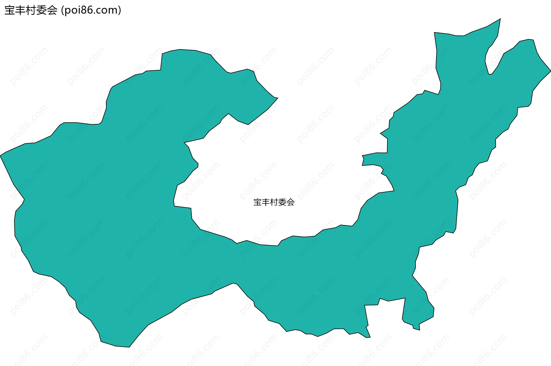 宝丰村委会边界地图