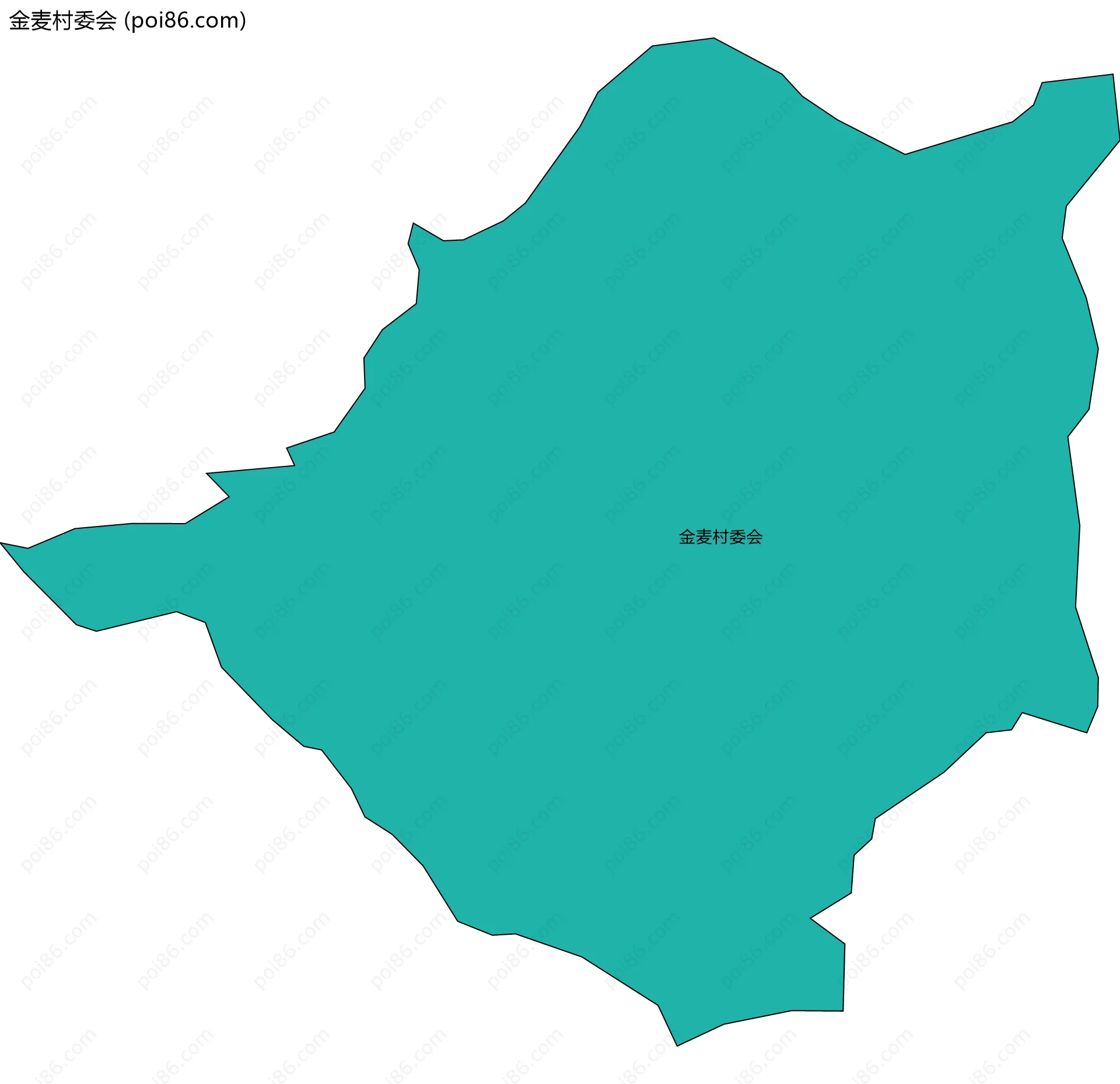 金麦村委会边界地图