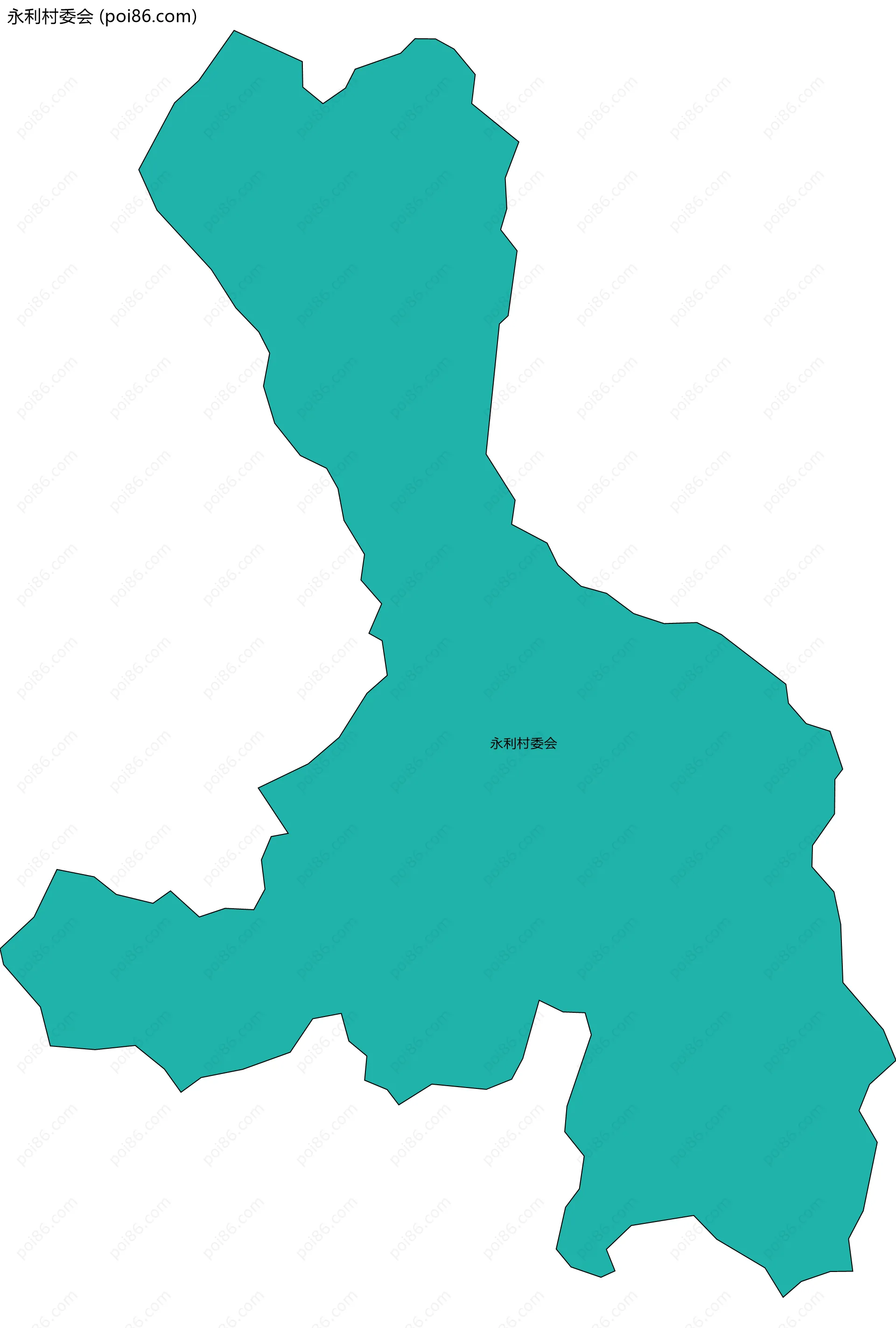 永利村委会边界地图