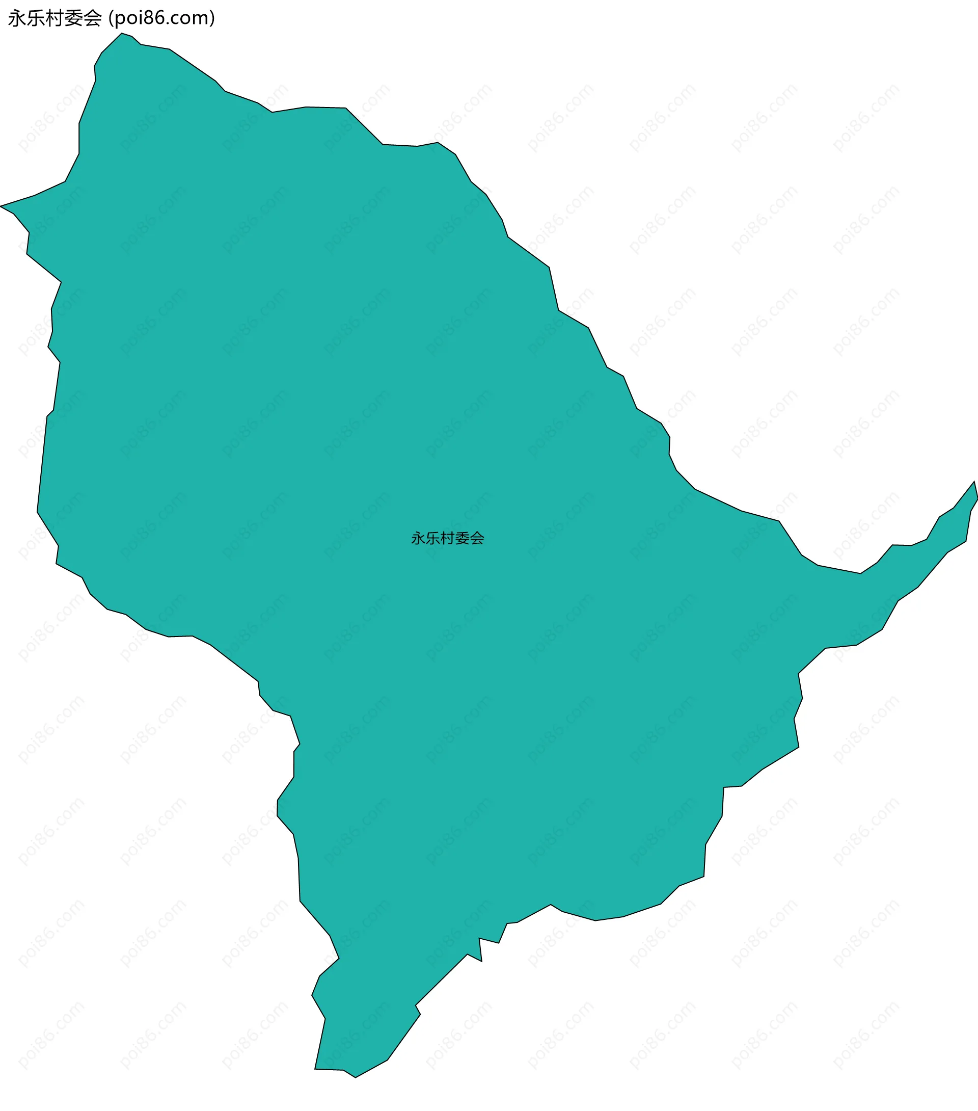 永乐村委会边界地图