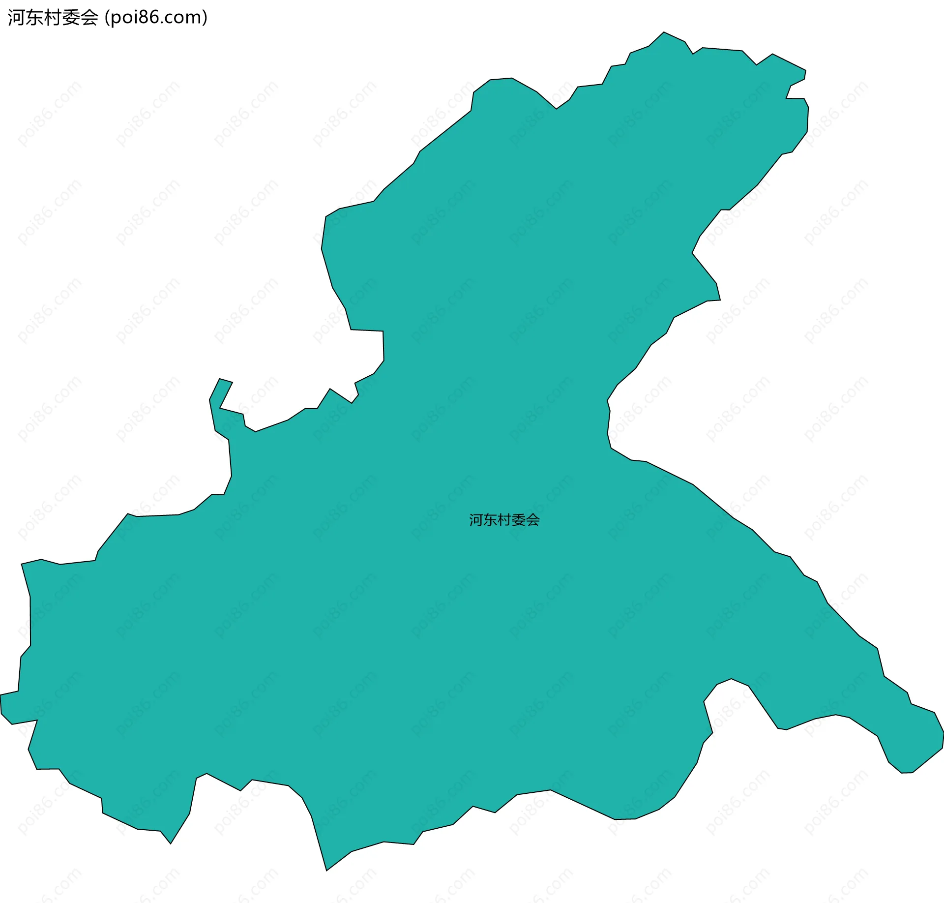 河东村委会边界地图