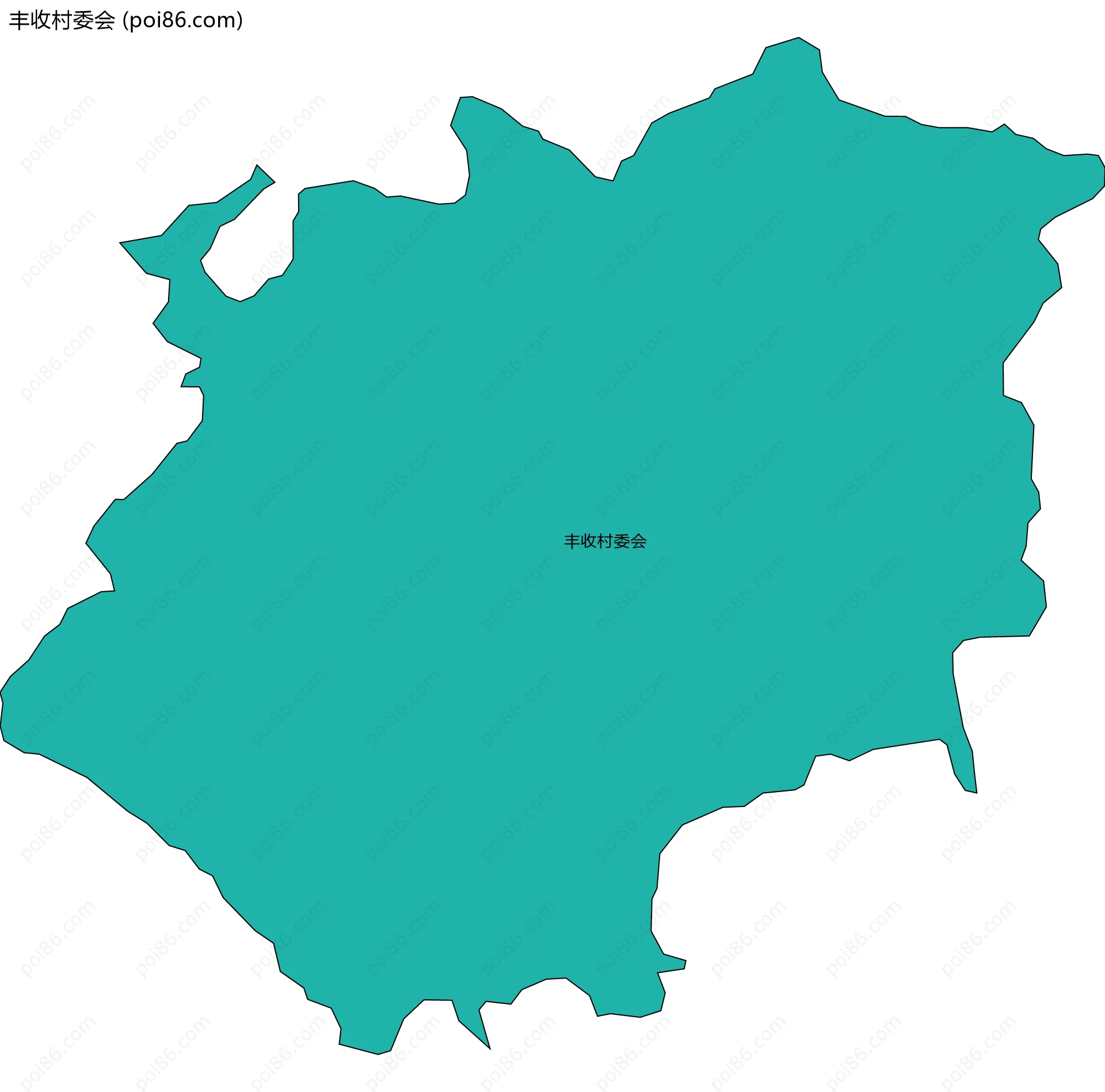 丰收村委会边界地图