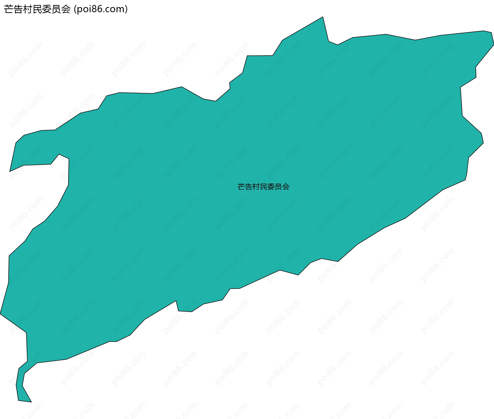芒告村民委员会边界地图
