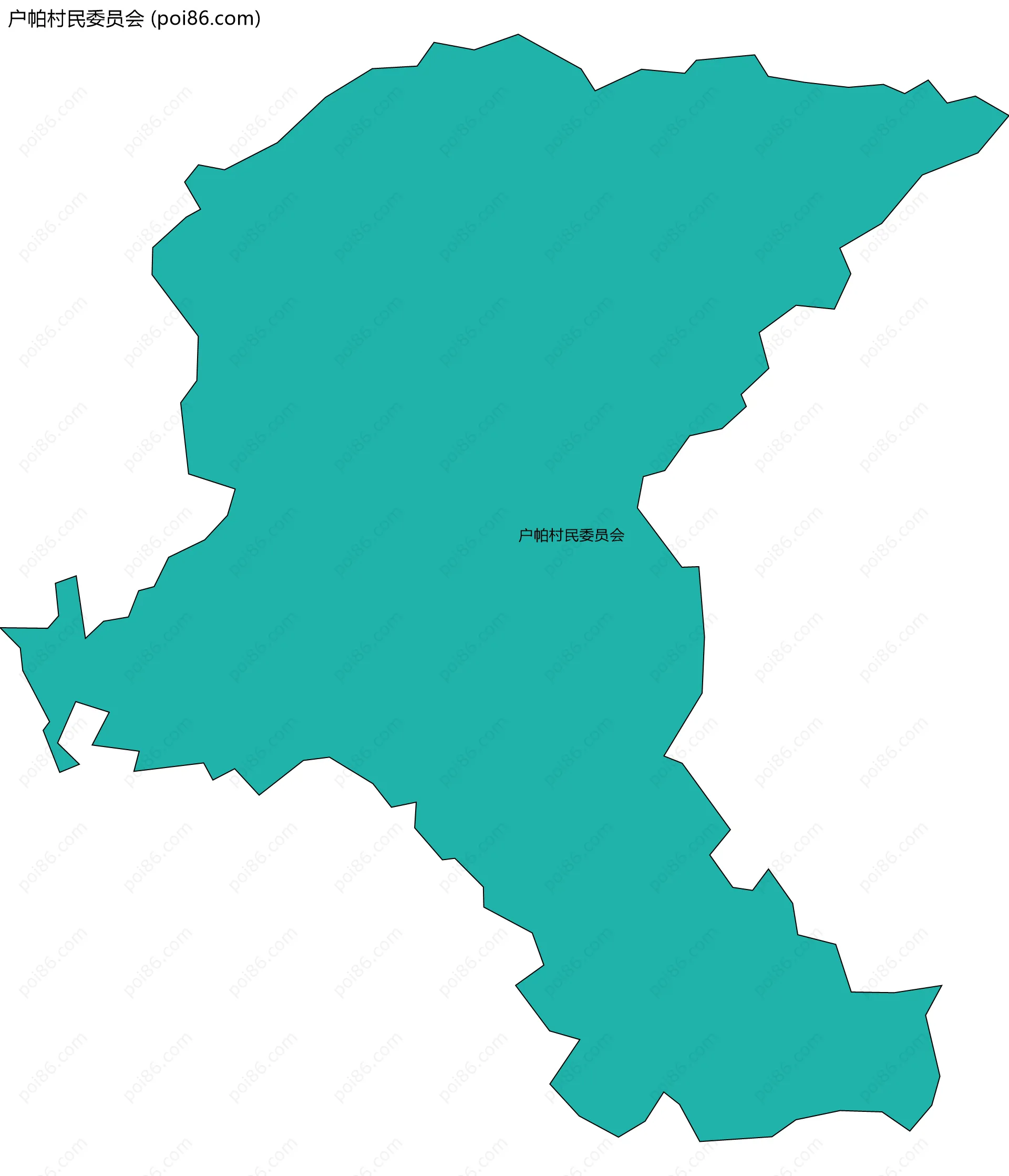 户帕村民委员会边界地图