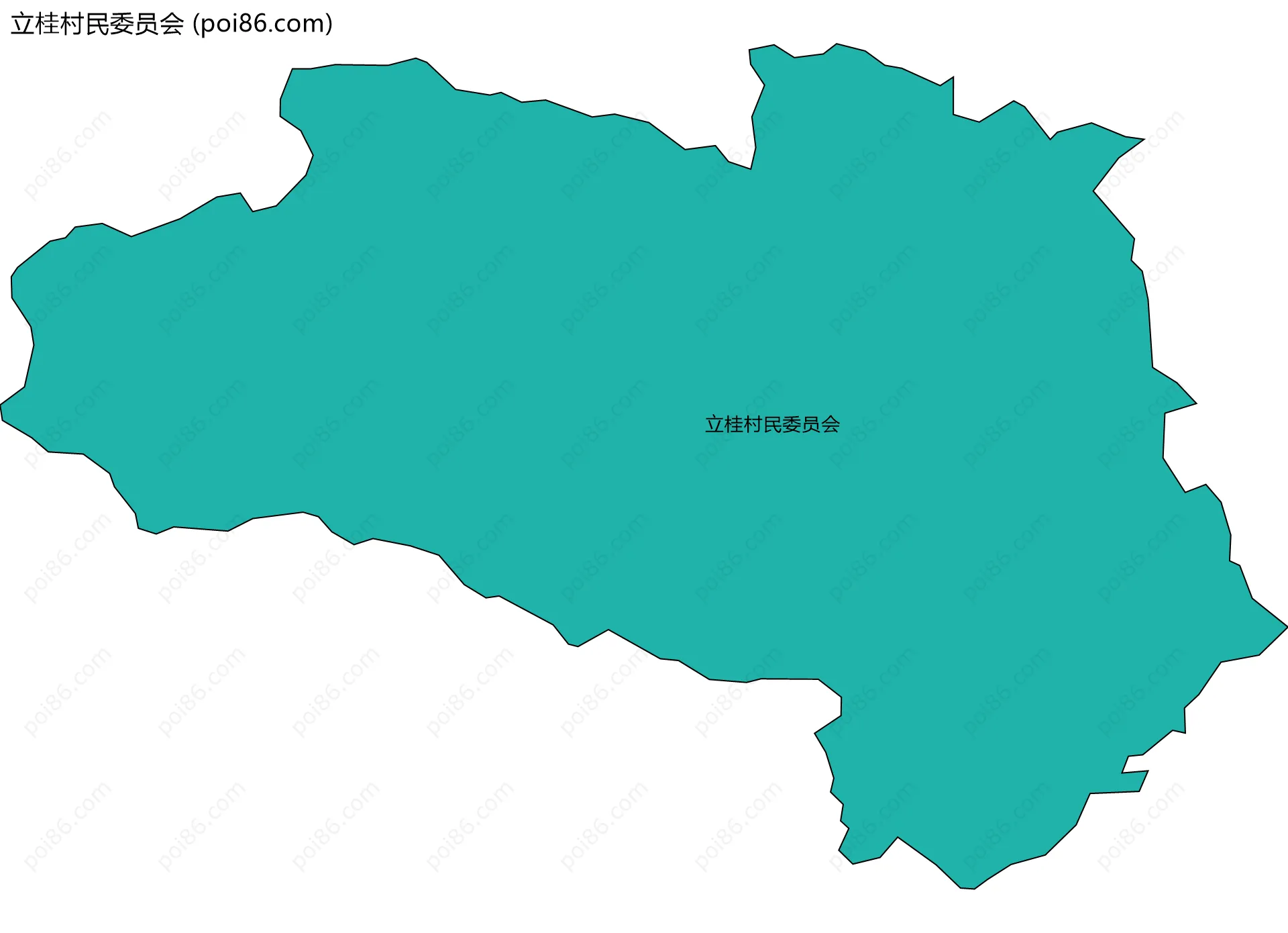 立桂村民委员会边界地图