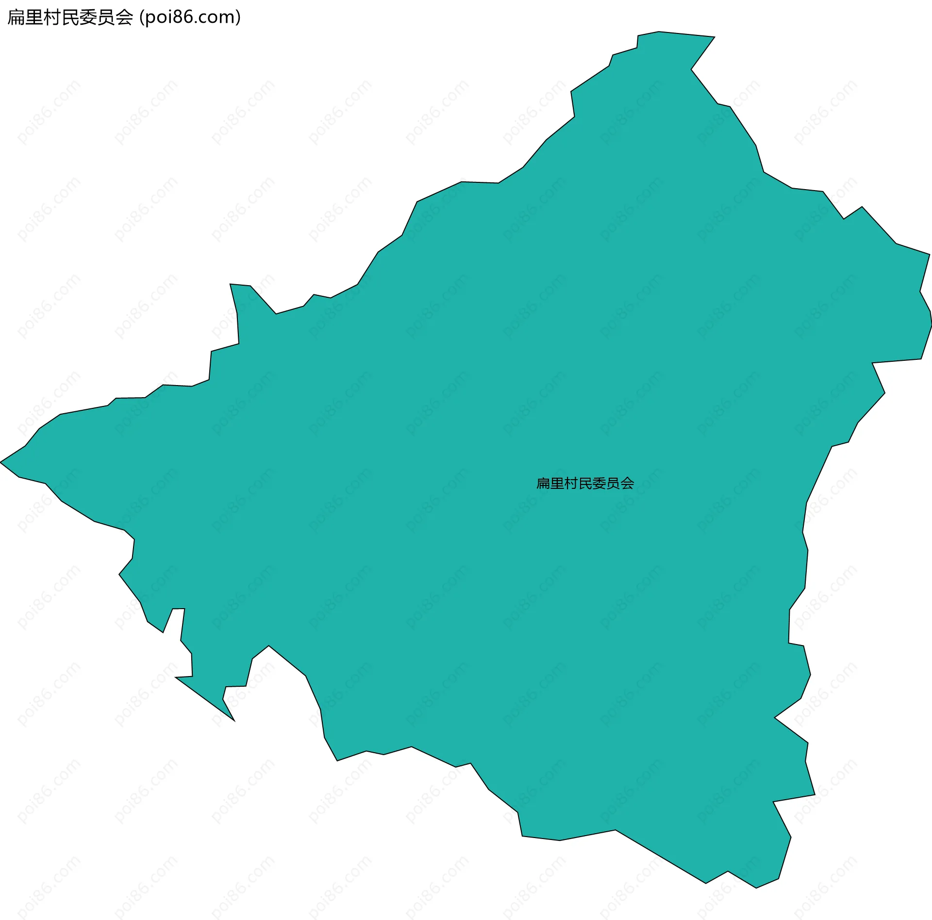 扁里村民委员会边界地图