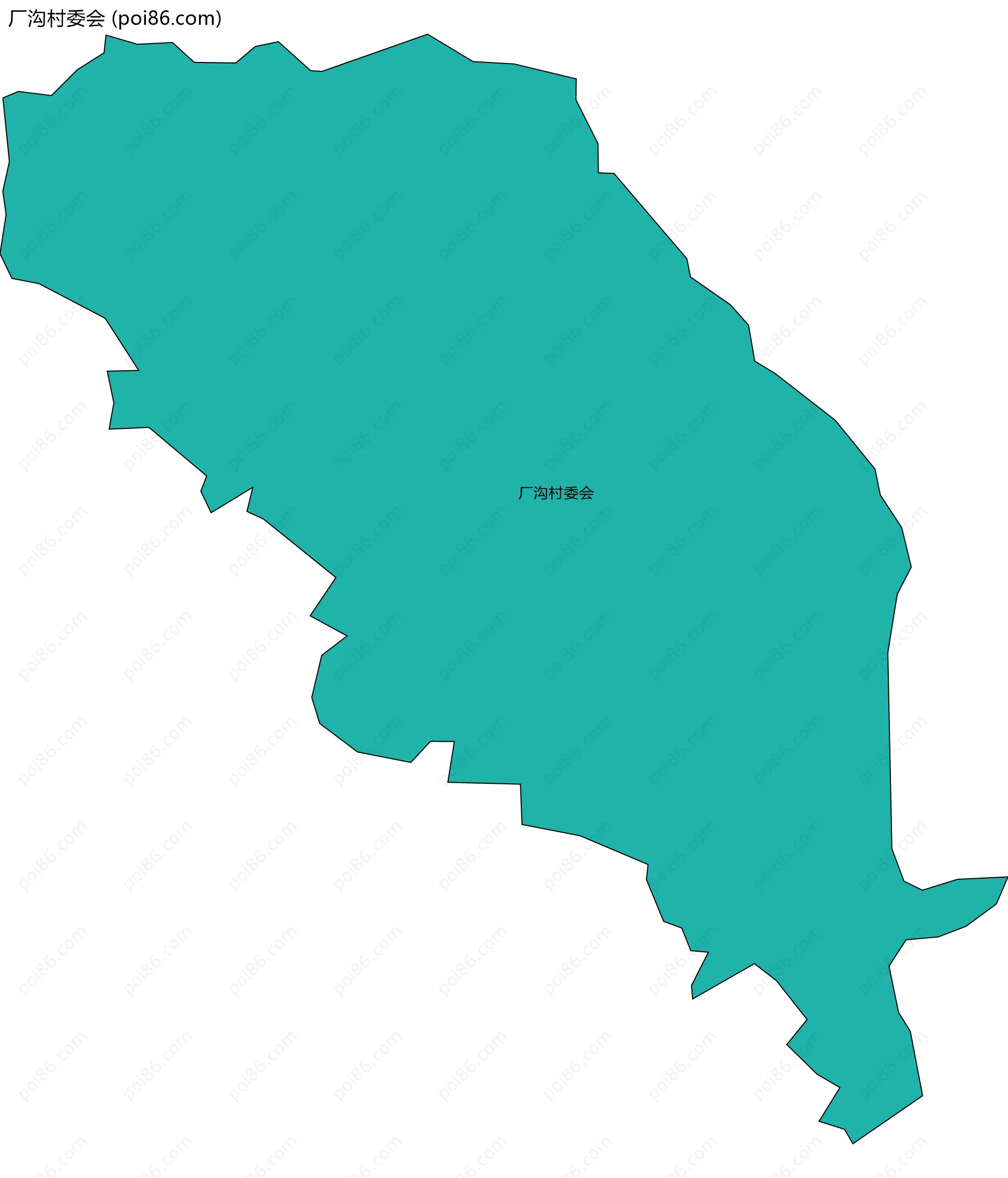 厂沟村委会边界地图