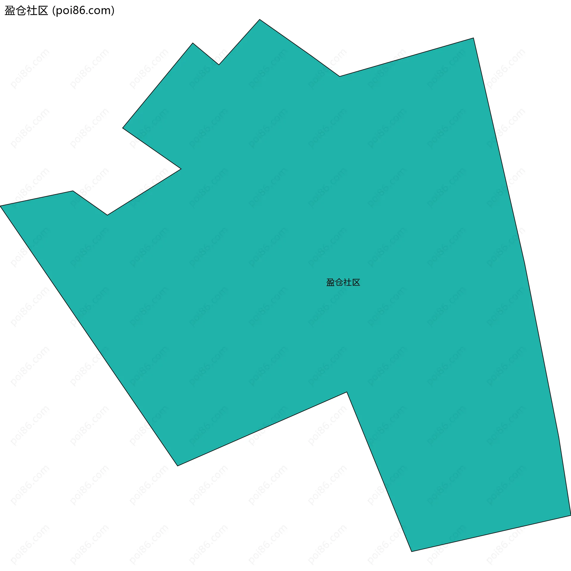 盈仓社区边界地图