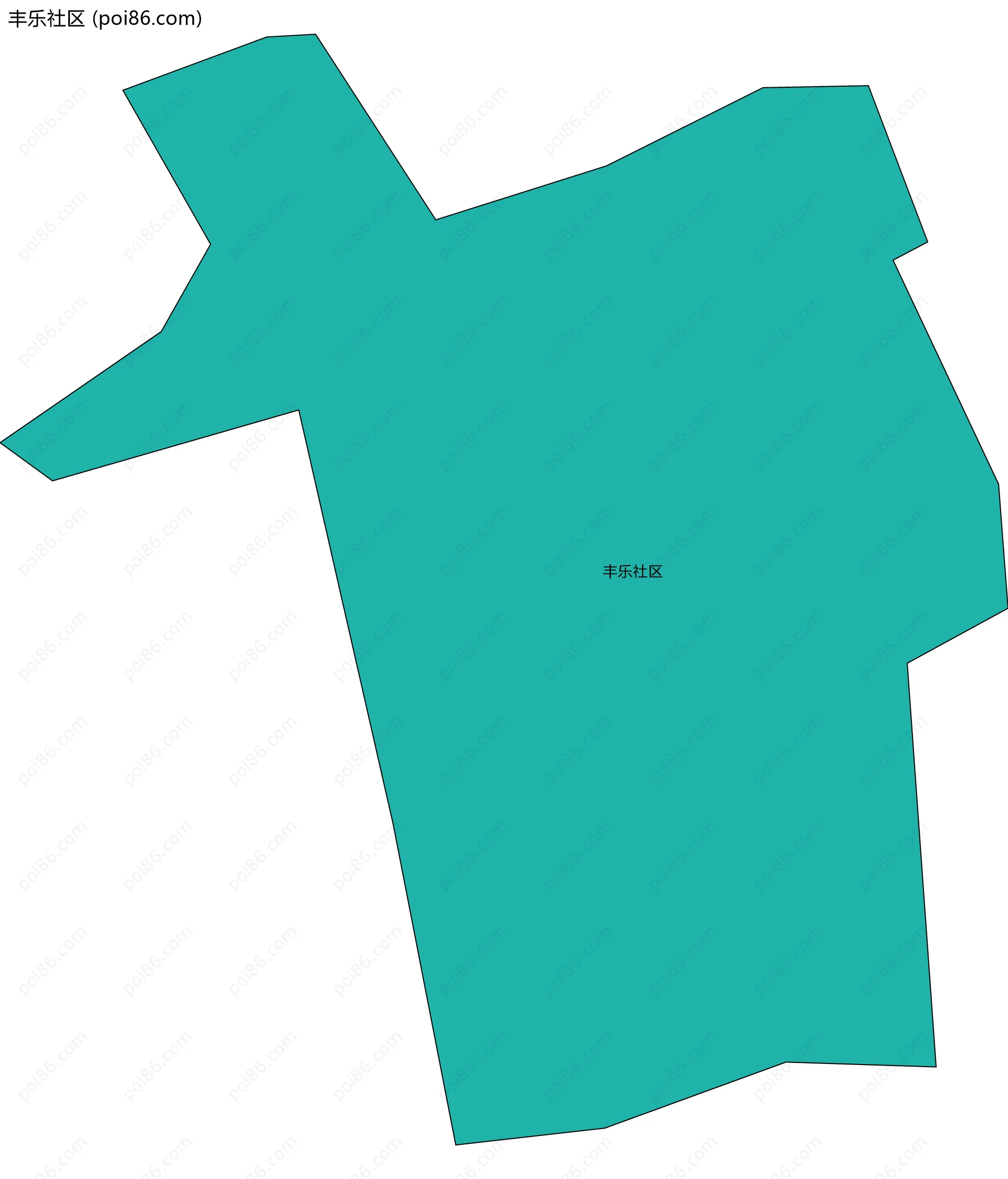 丰乐社区边界地图