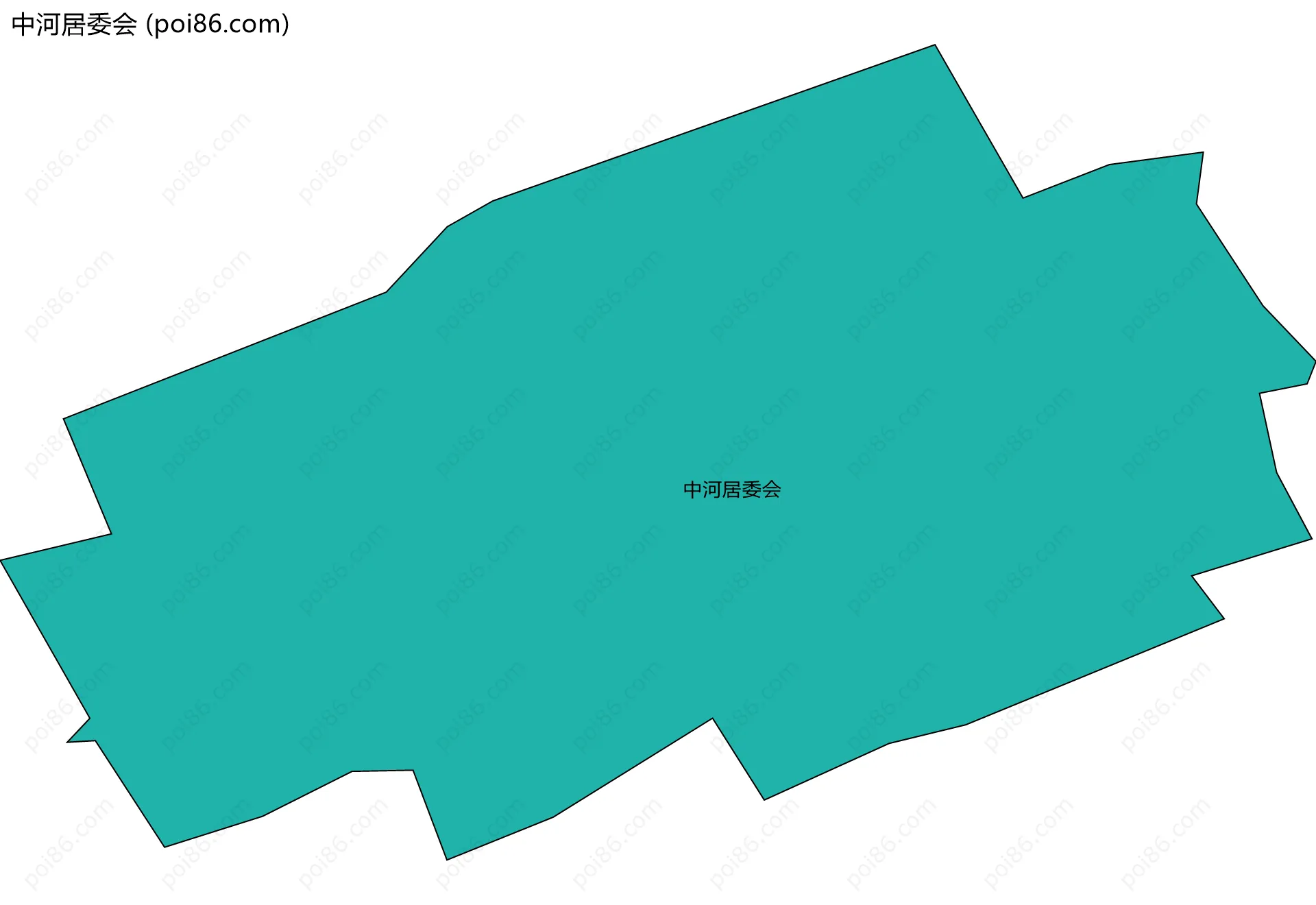 中河居委会边界地图