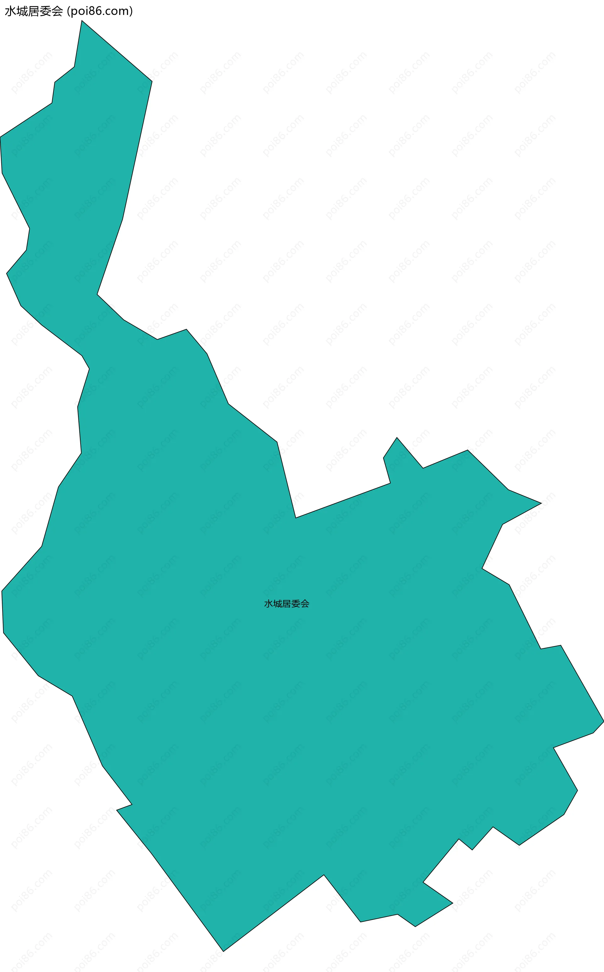 水城居委会边界地图