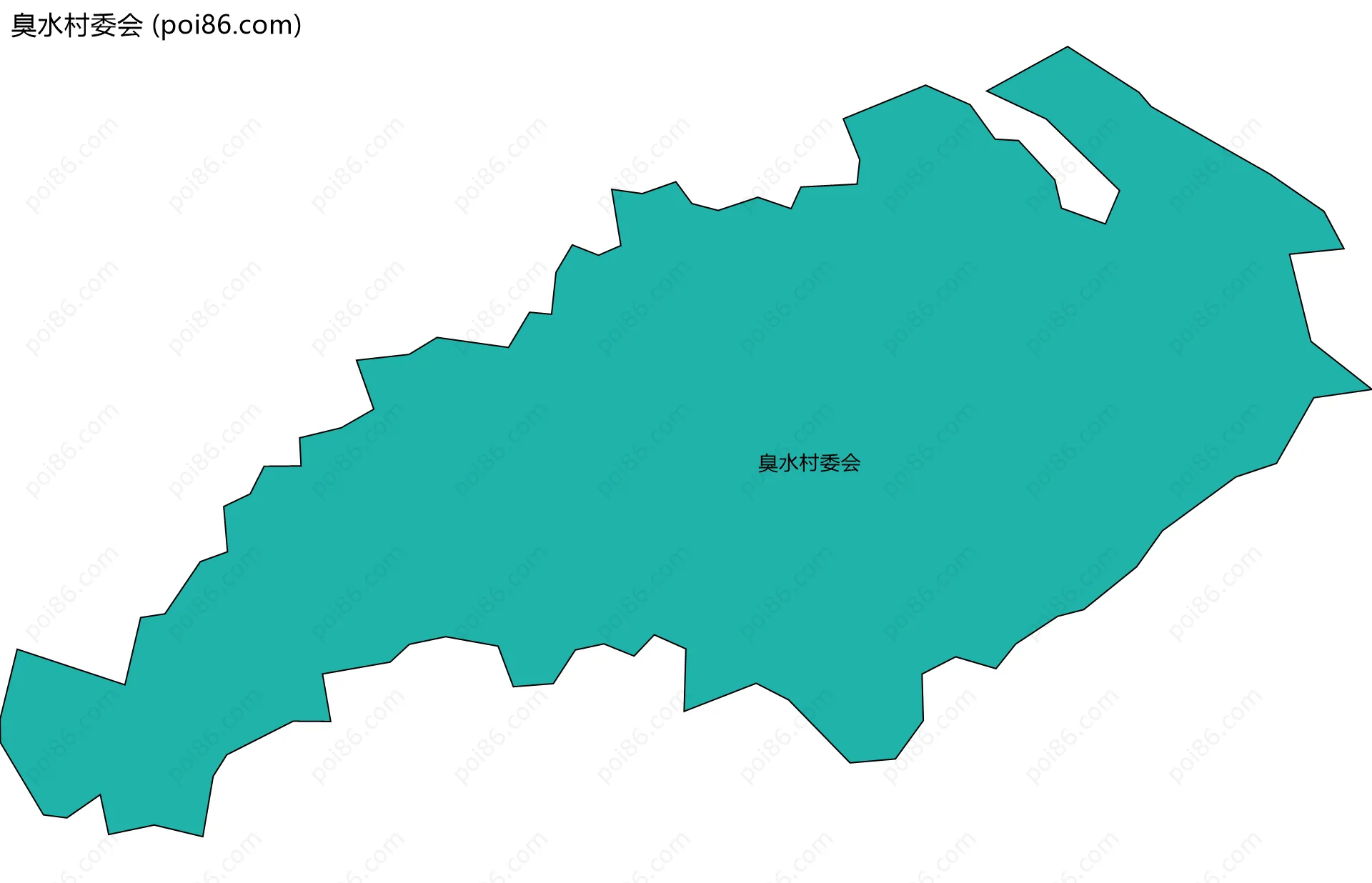 臭水村委会边界地图