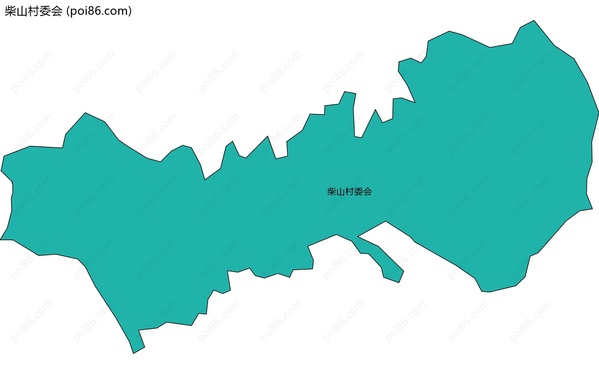 柴山村委会边界地图