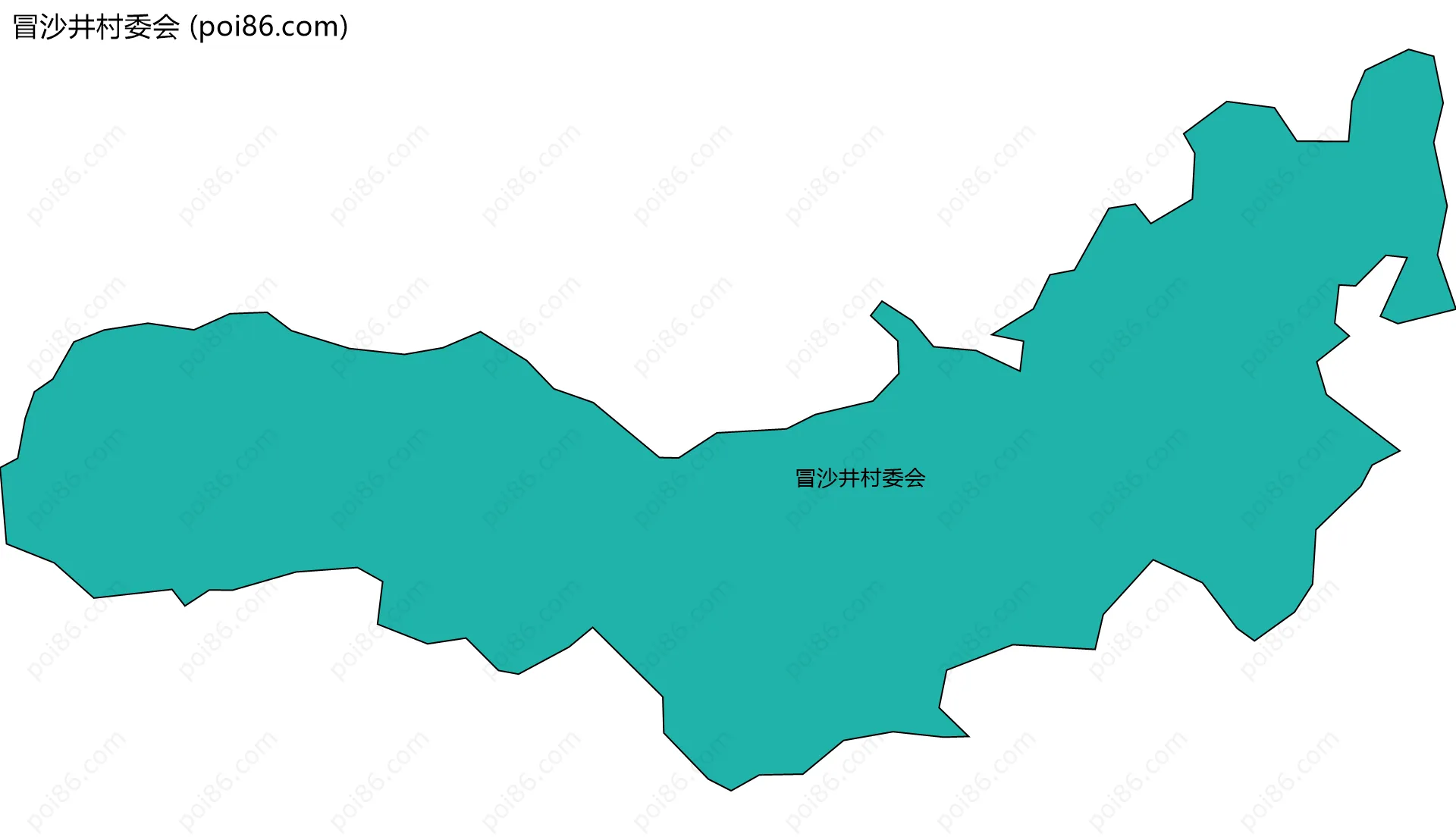 冒沙井村委会边界地图