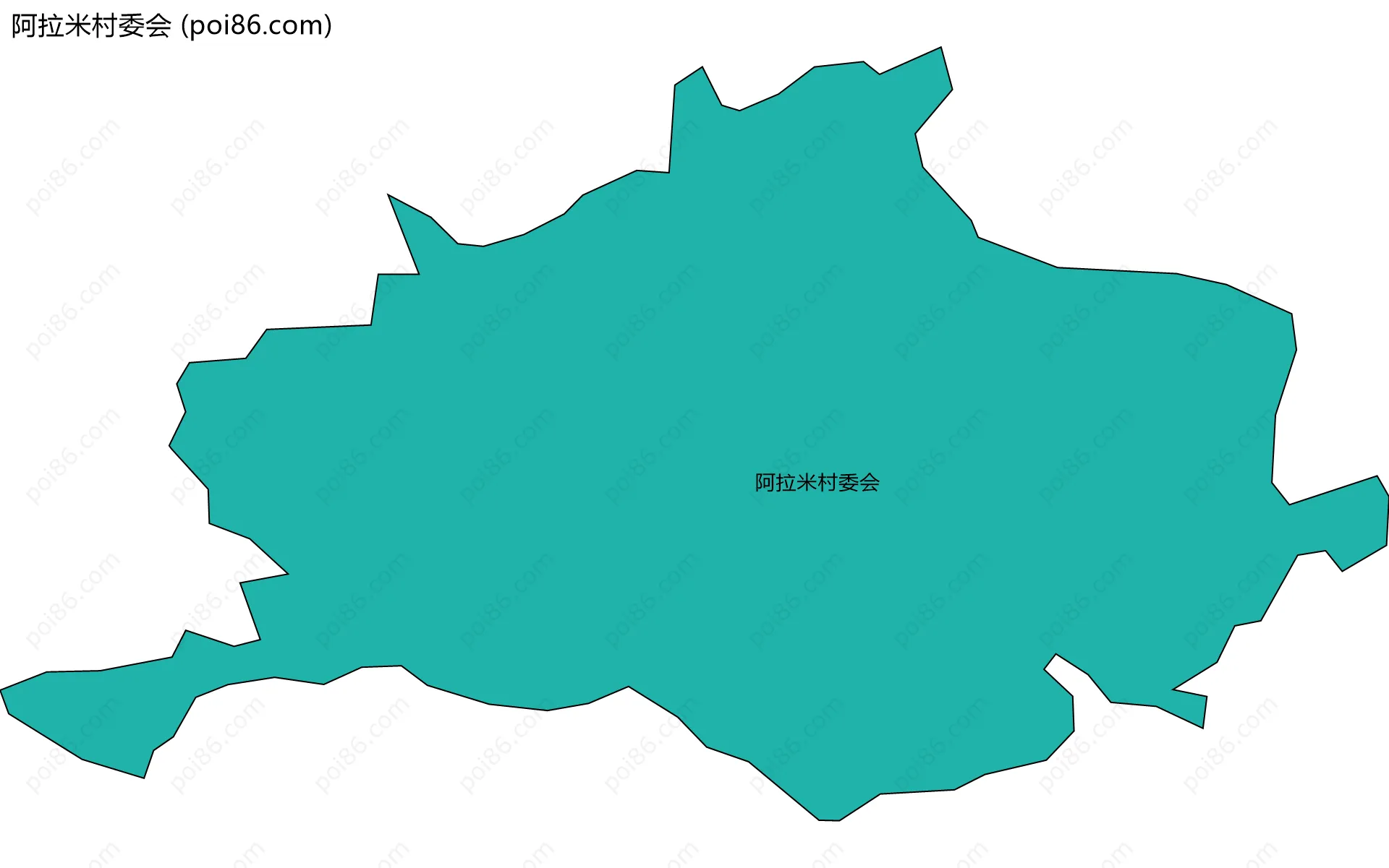 阿拉米村委会边界地图