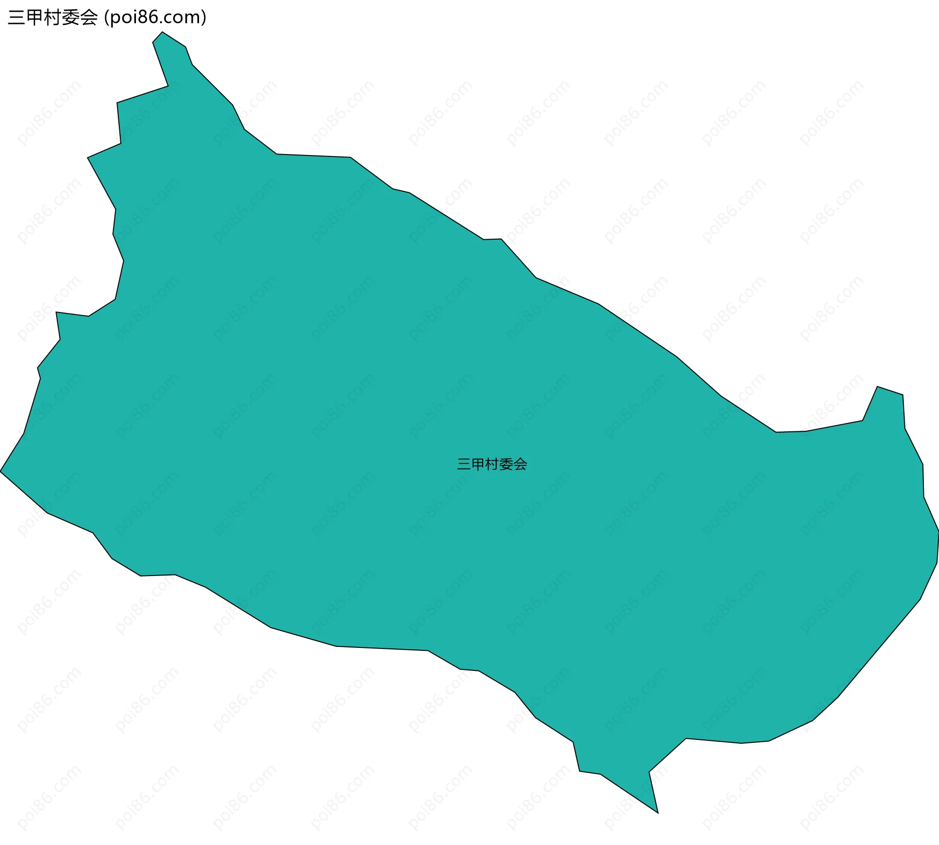 三甲村委会边界地图