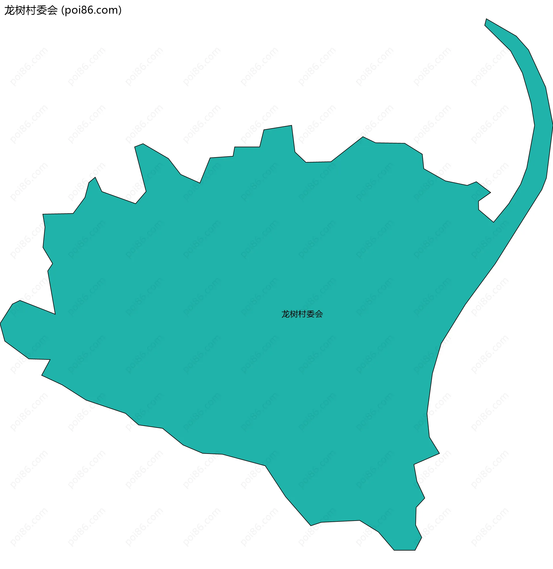 龙树村委会边界地图