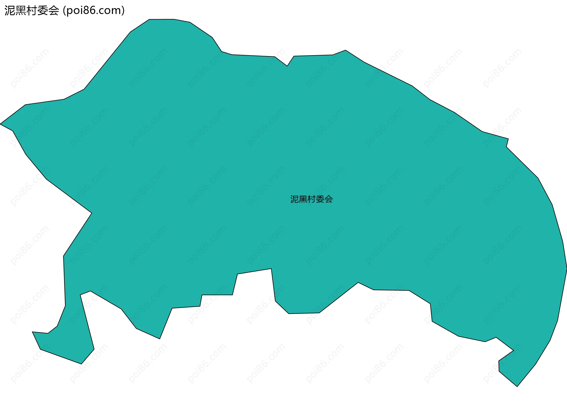 泥黑村委会边界地图
