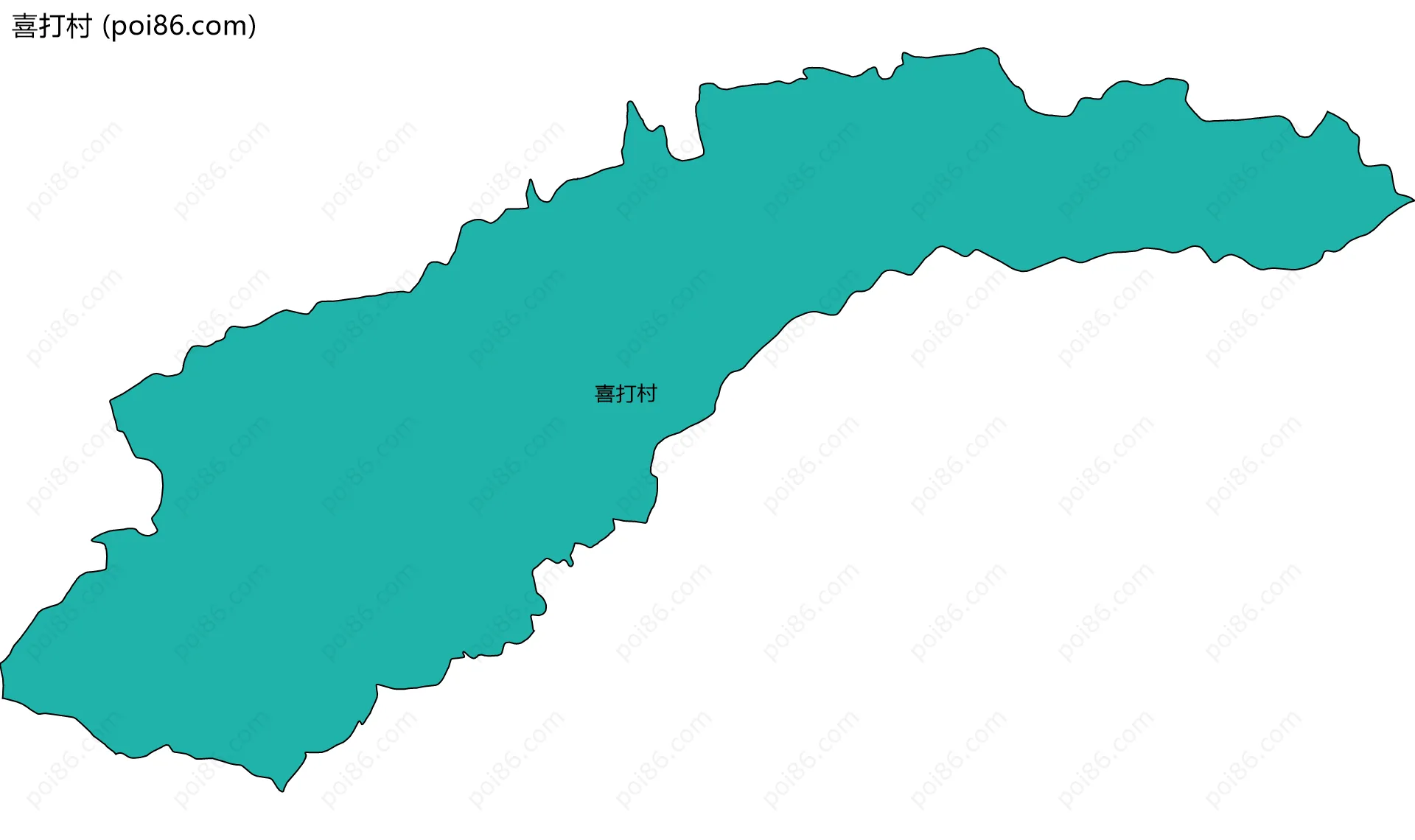 喜打村边界地图