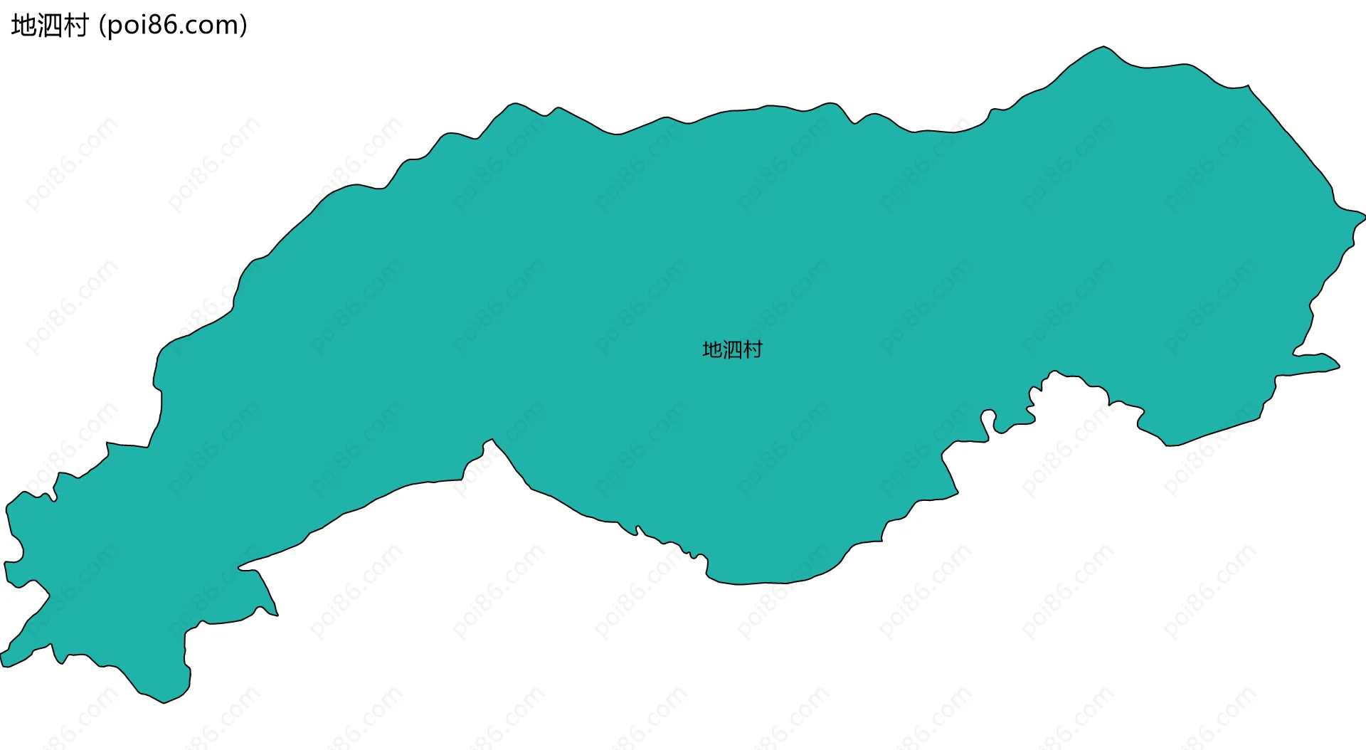 地泗村边界地图