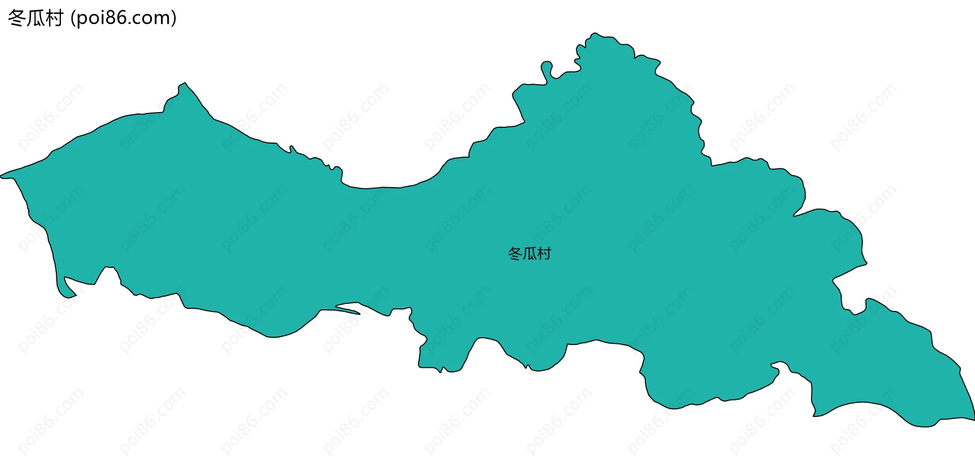 冬瓜村边界地图