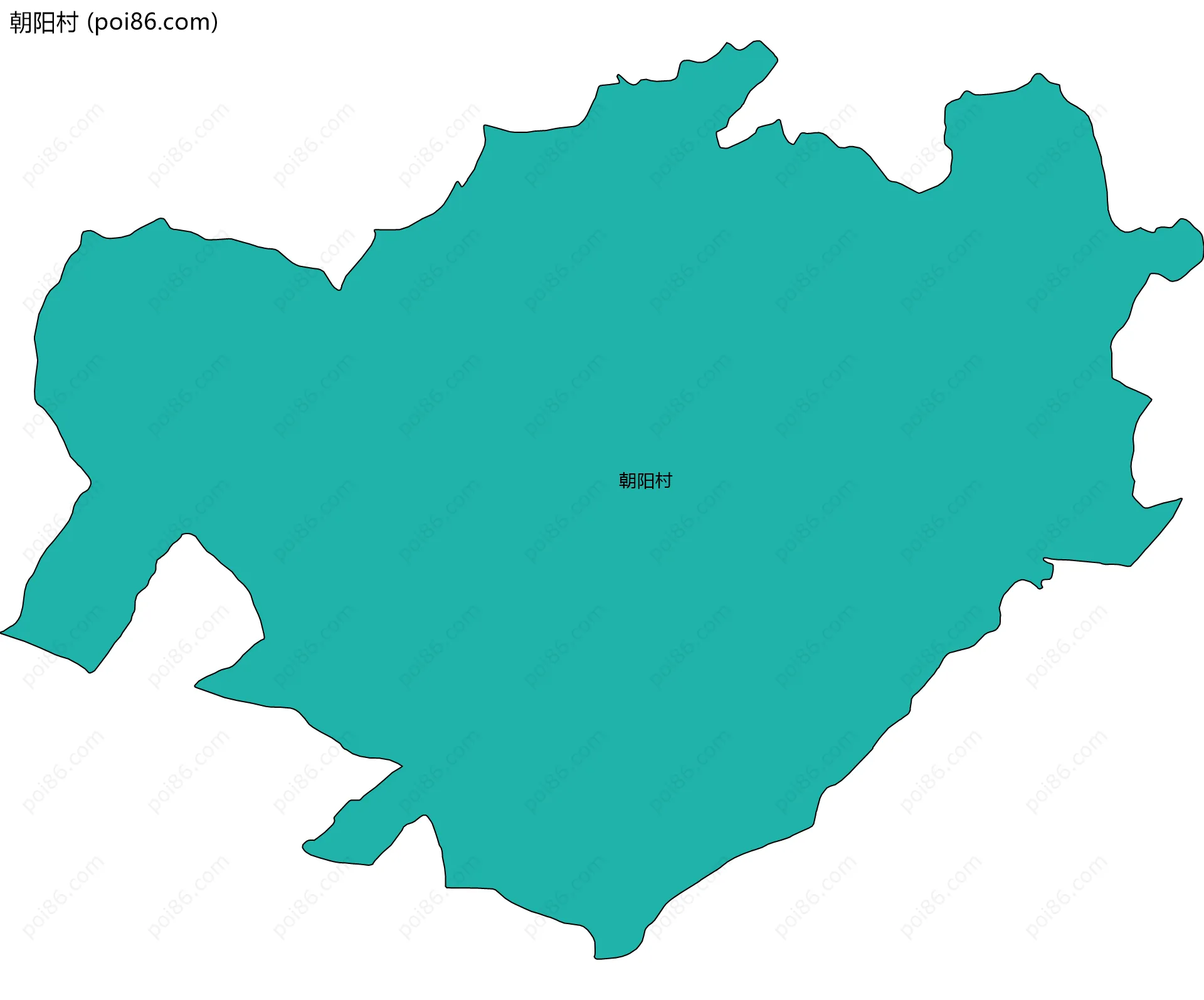 朝阳村边界地图