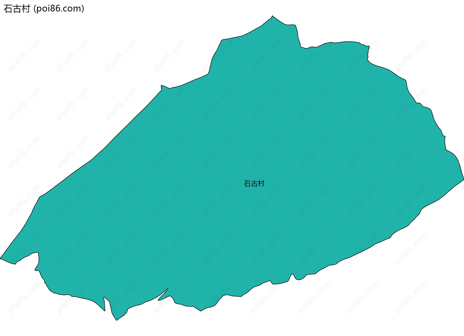 石古村边界地图