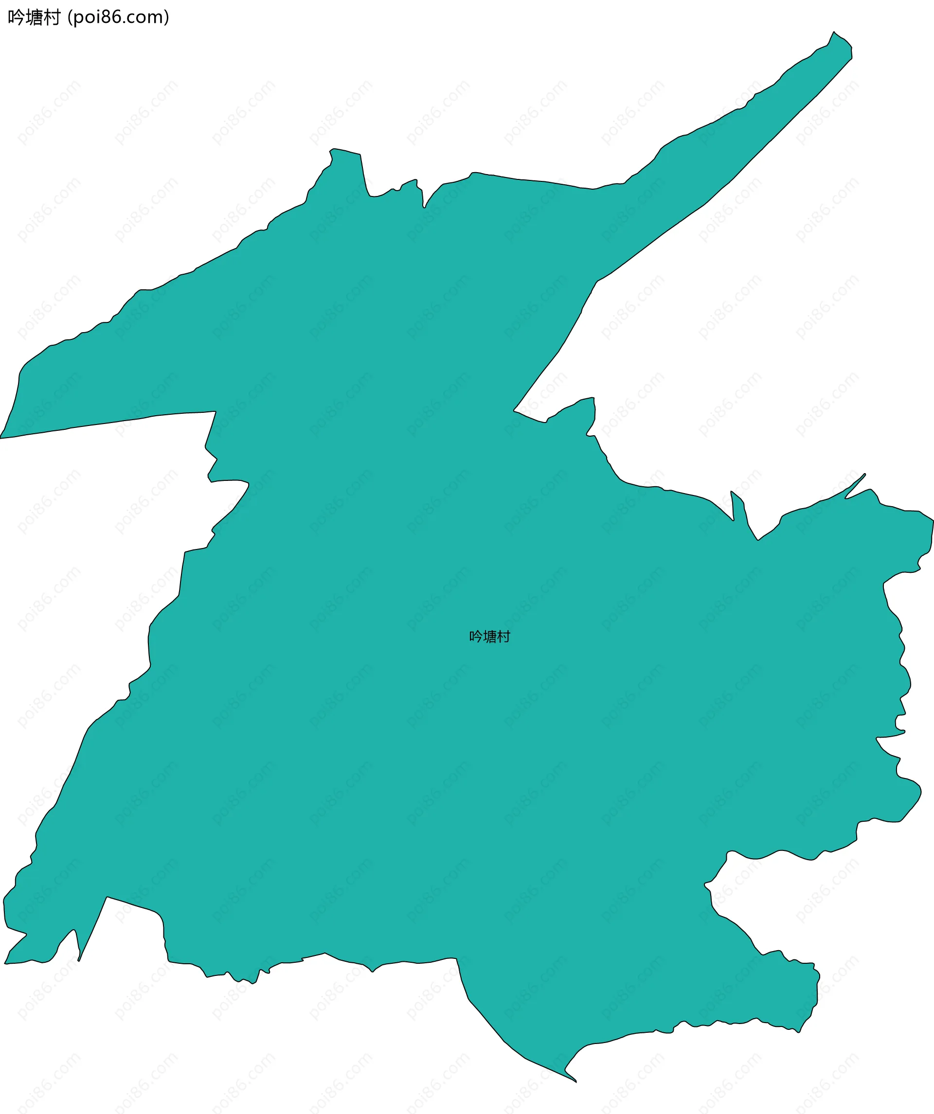 吟塘村边界地图