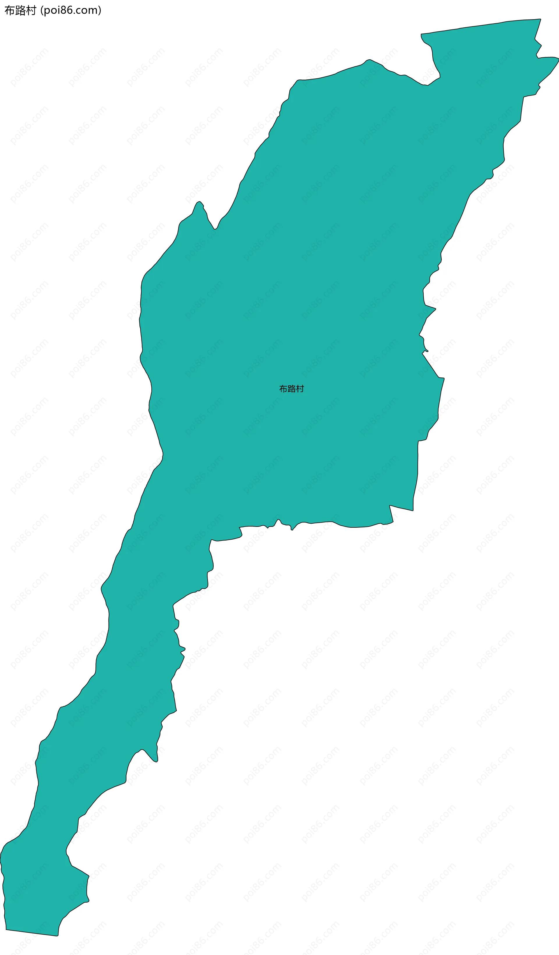 布路村边界地图