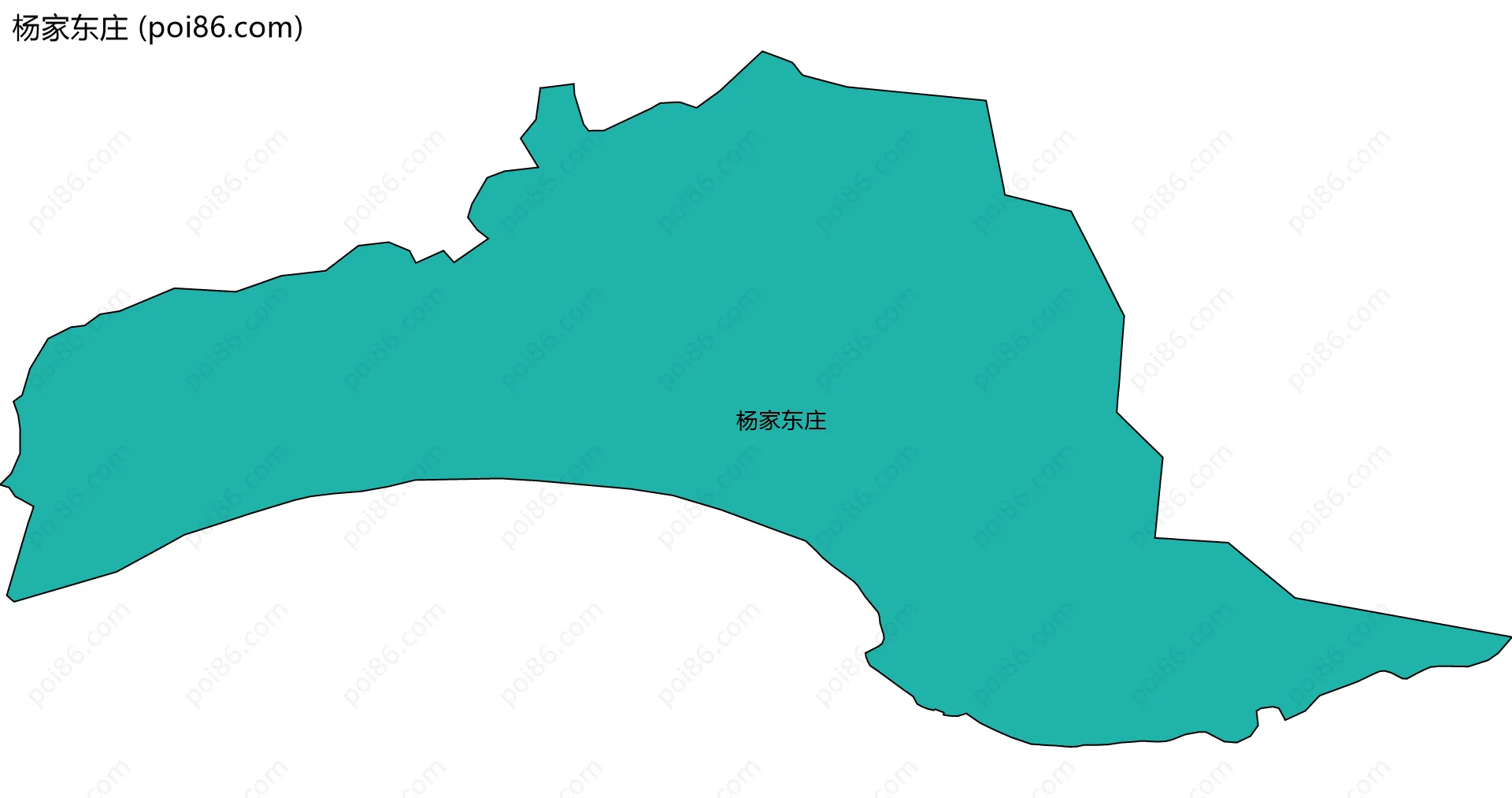 杨家东庄边界地图