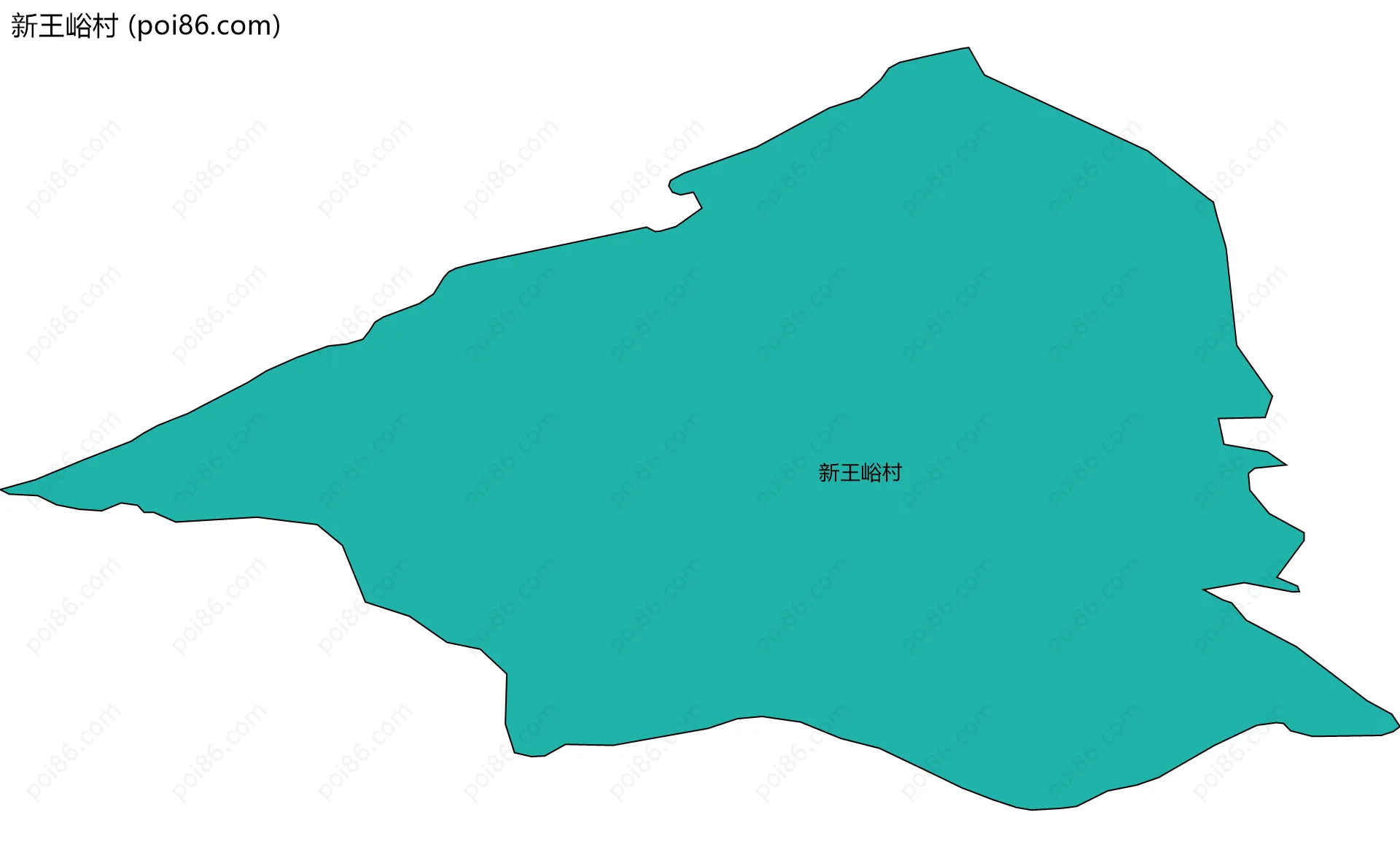新王峪村边界地图