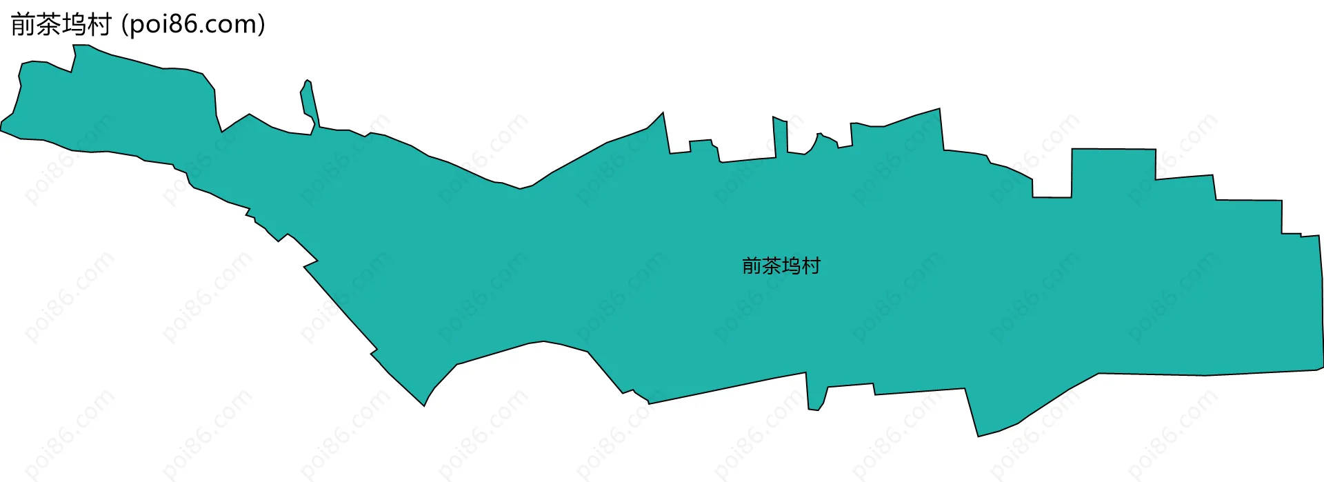 前茶坞村边界地图