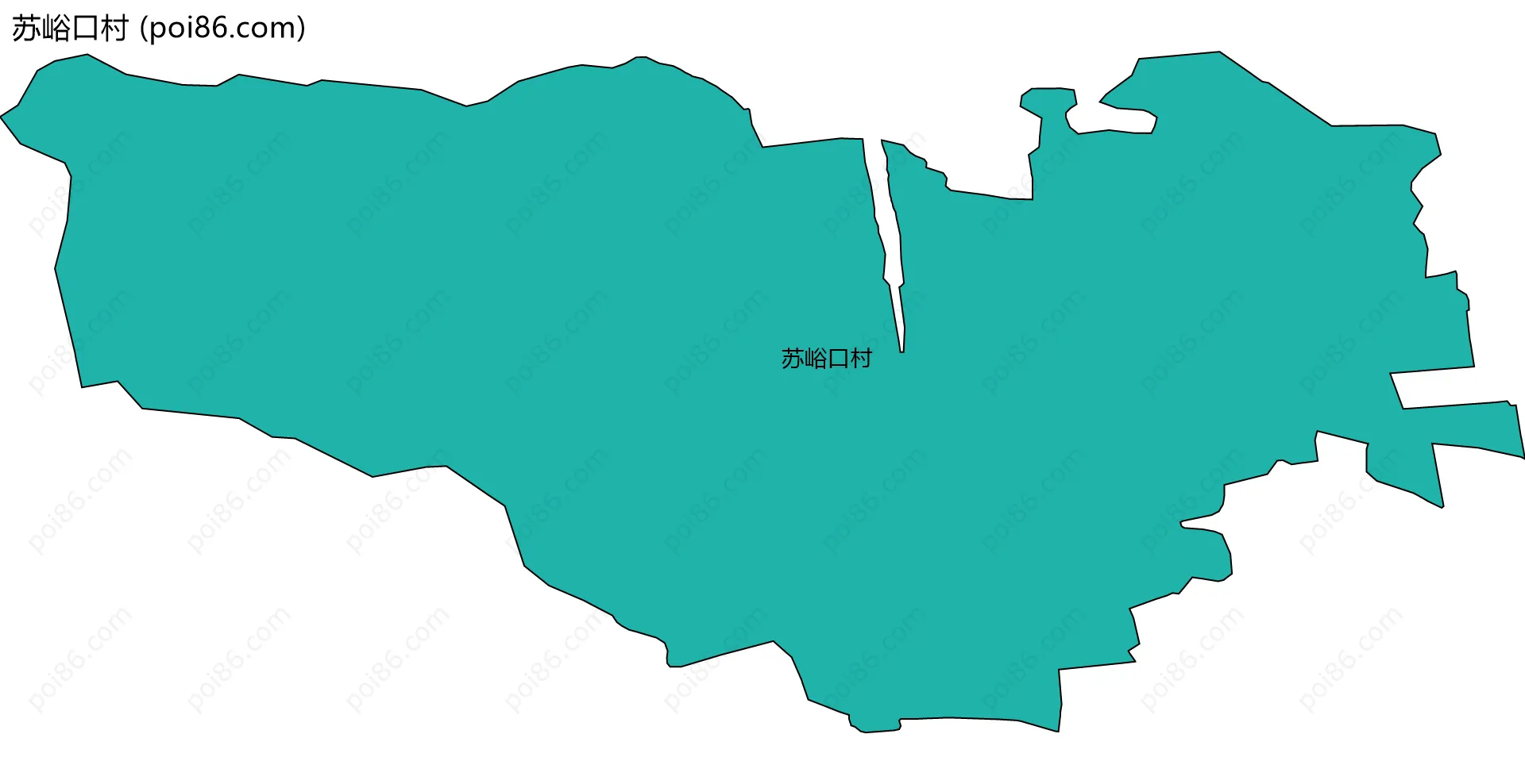 苏峪口村边界地图